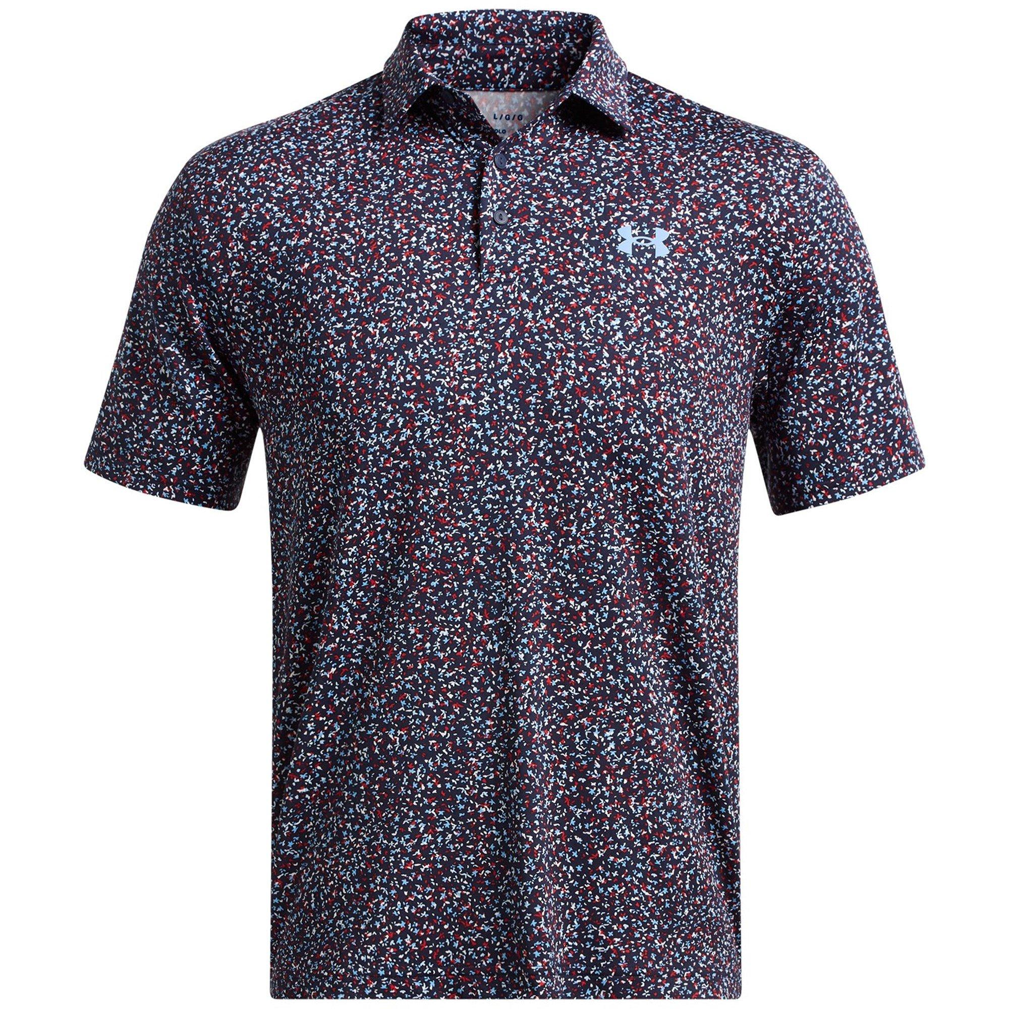 Under Armour Men's Playoff Short-Sleeve Performance Polo Shirt - Blue - M