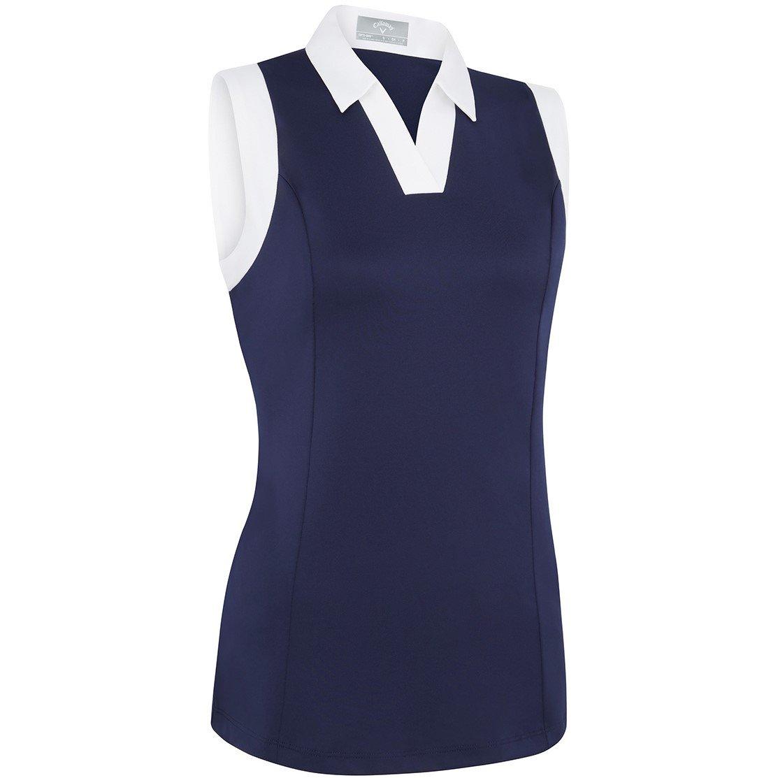 Callaway Women's Sleeveless Performance Polo Shirt - Peacoat - 14 (L)