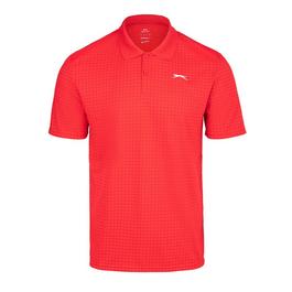 Slazenger Check Golf Polo Mens