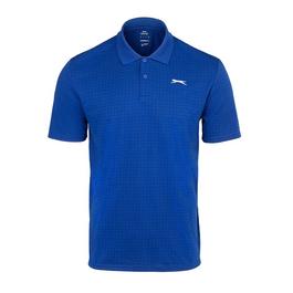 Slazenger Check Golf Polo Mens