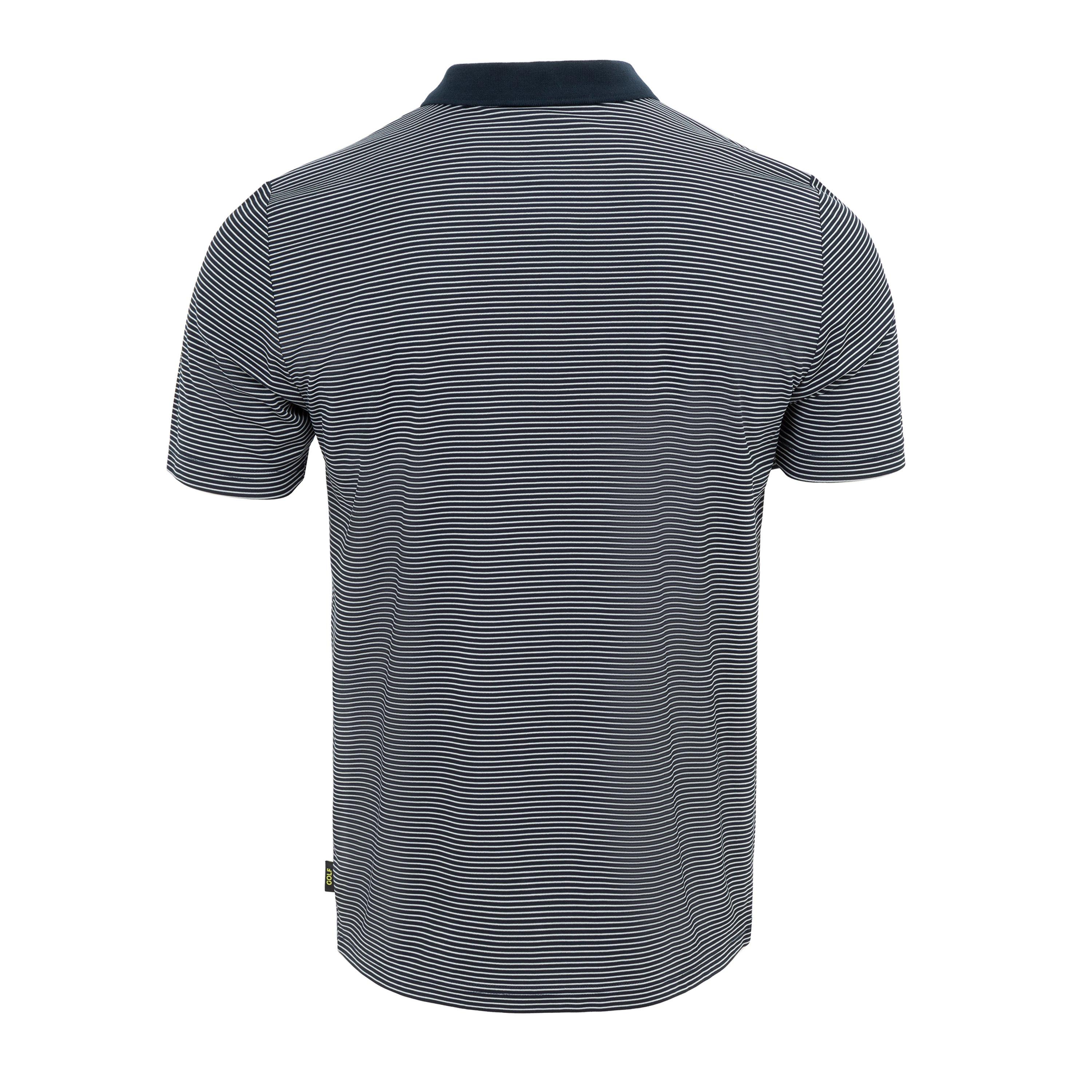 Navy - Slazenger - Micro Stripe Golf Polo Shirt Mens - 2