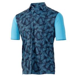 Island Green IG Fern Print Polo Shirt