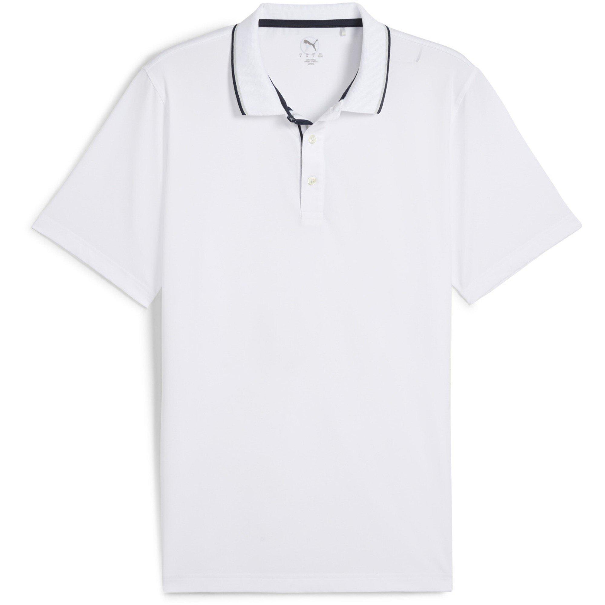 Resplandor blanco - Puma - Puma Mattr Elevated Solid Polo Shirt Mens - 1