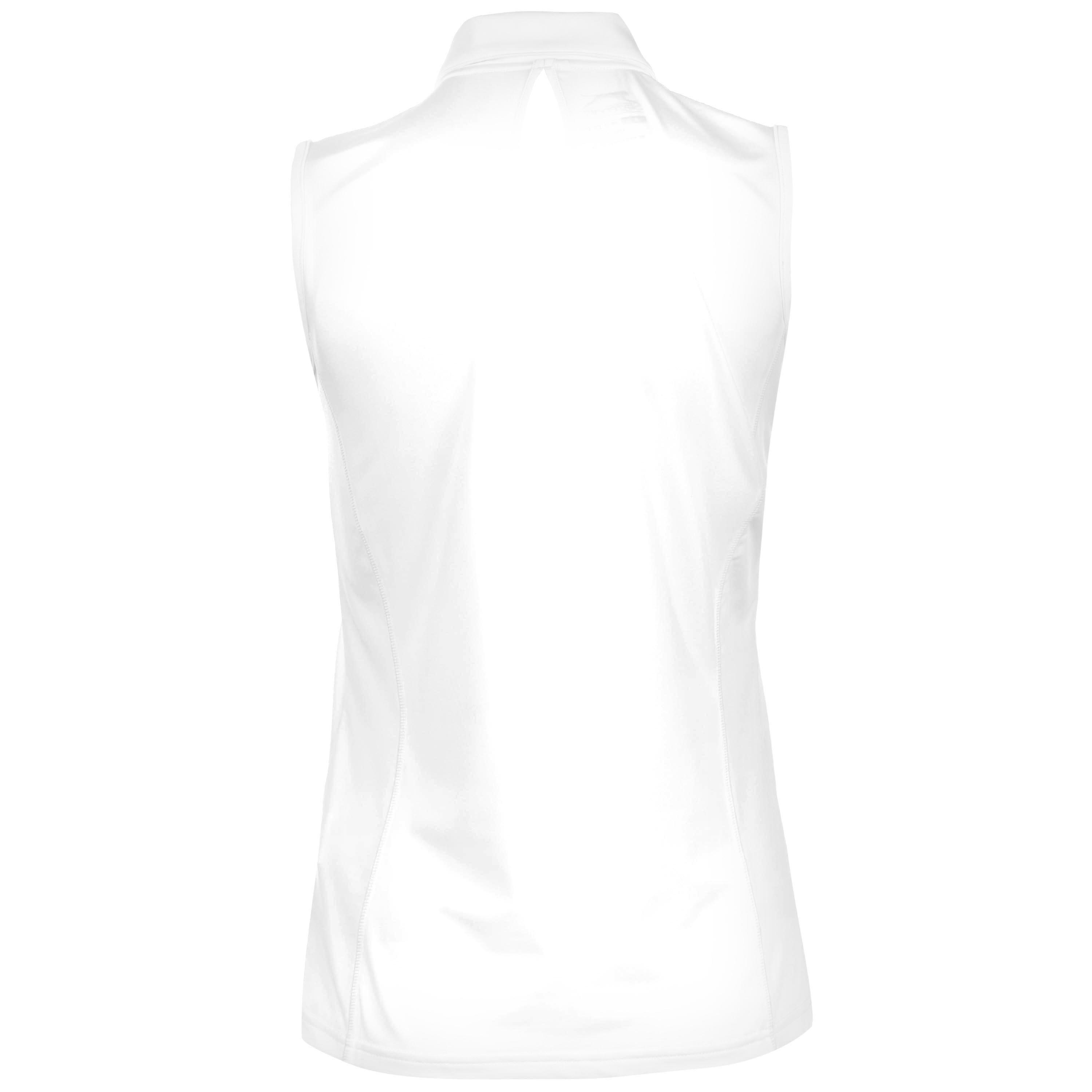 White - Slazenger - Slazenger Sleeveless Polo Shirt Ladies - 5