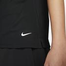 Noir/Blanc - Nike - short-sleeved embroidered logo Womens polo shirt - 4