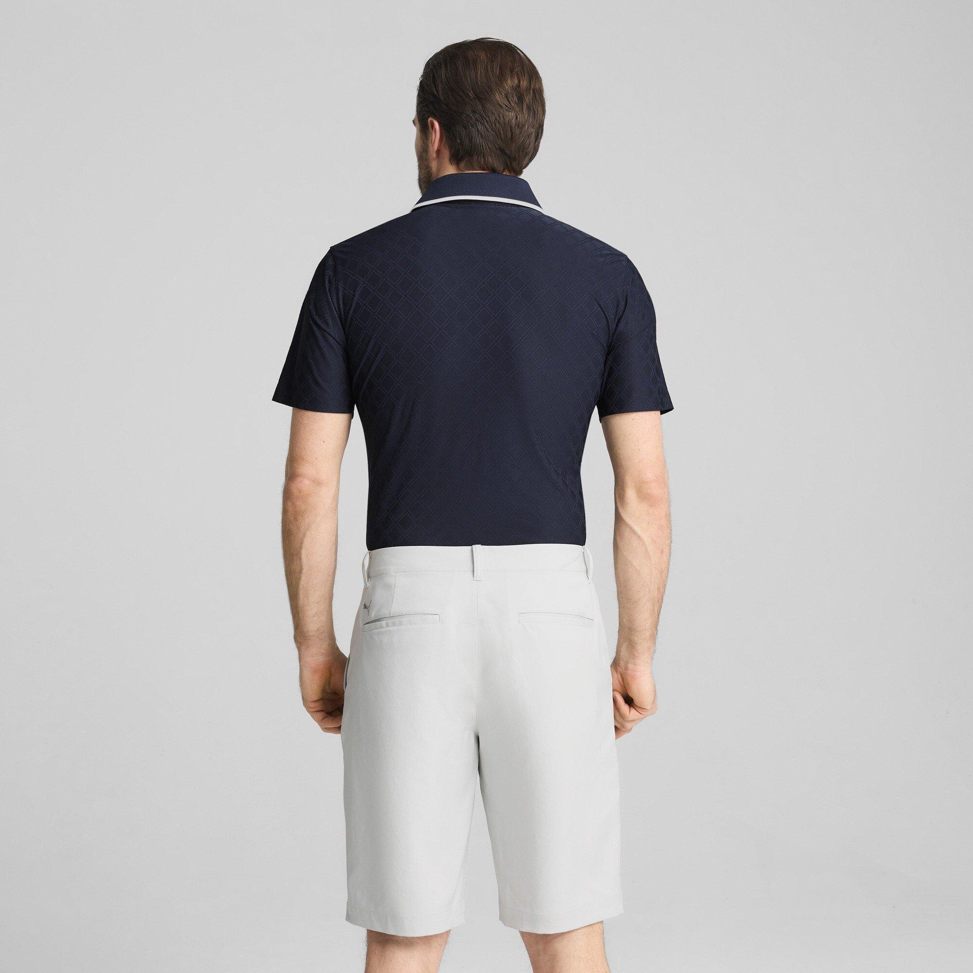 Diep Marineblauw - Puma - Puma X Ap Tipped Jacquard Polo Shirt Mens - 4