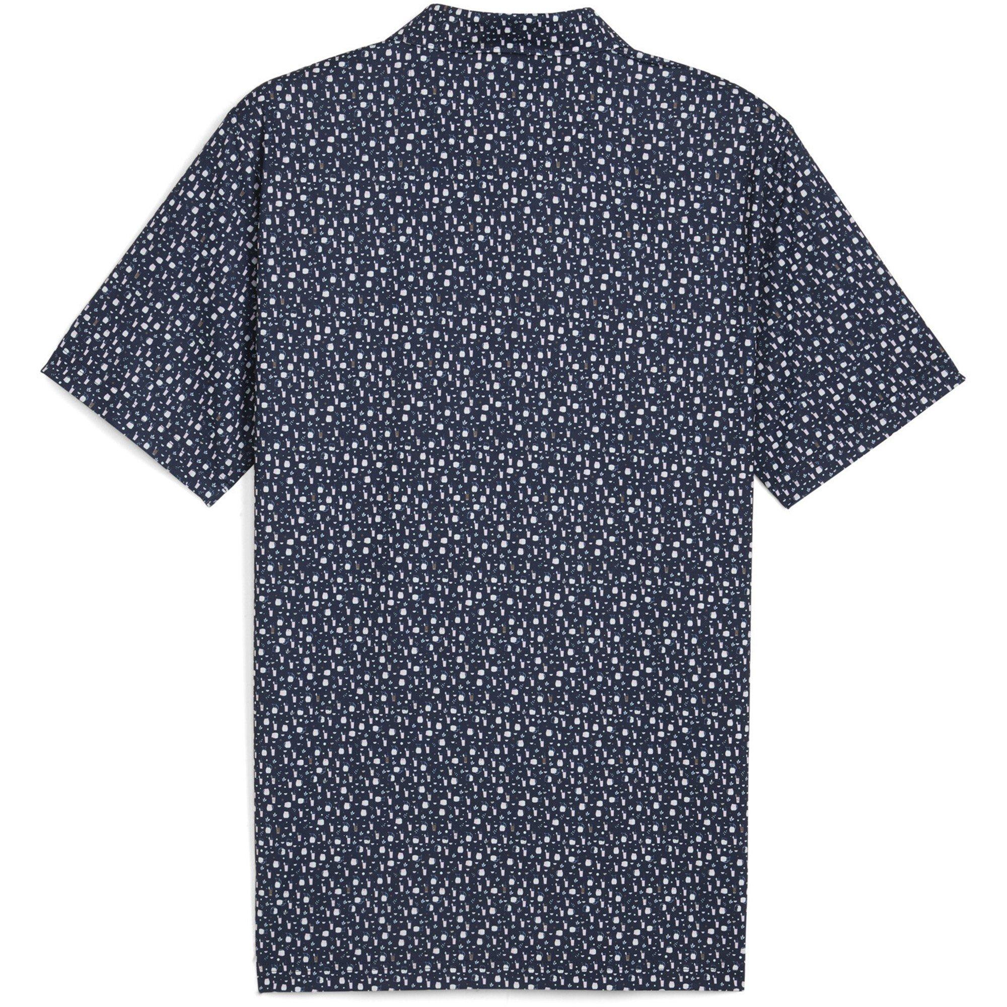 Navy/Pink - Puma - Men's Arnold Palmer Tea Time Polo Shirt - 2