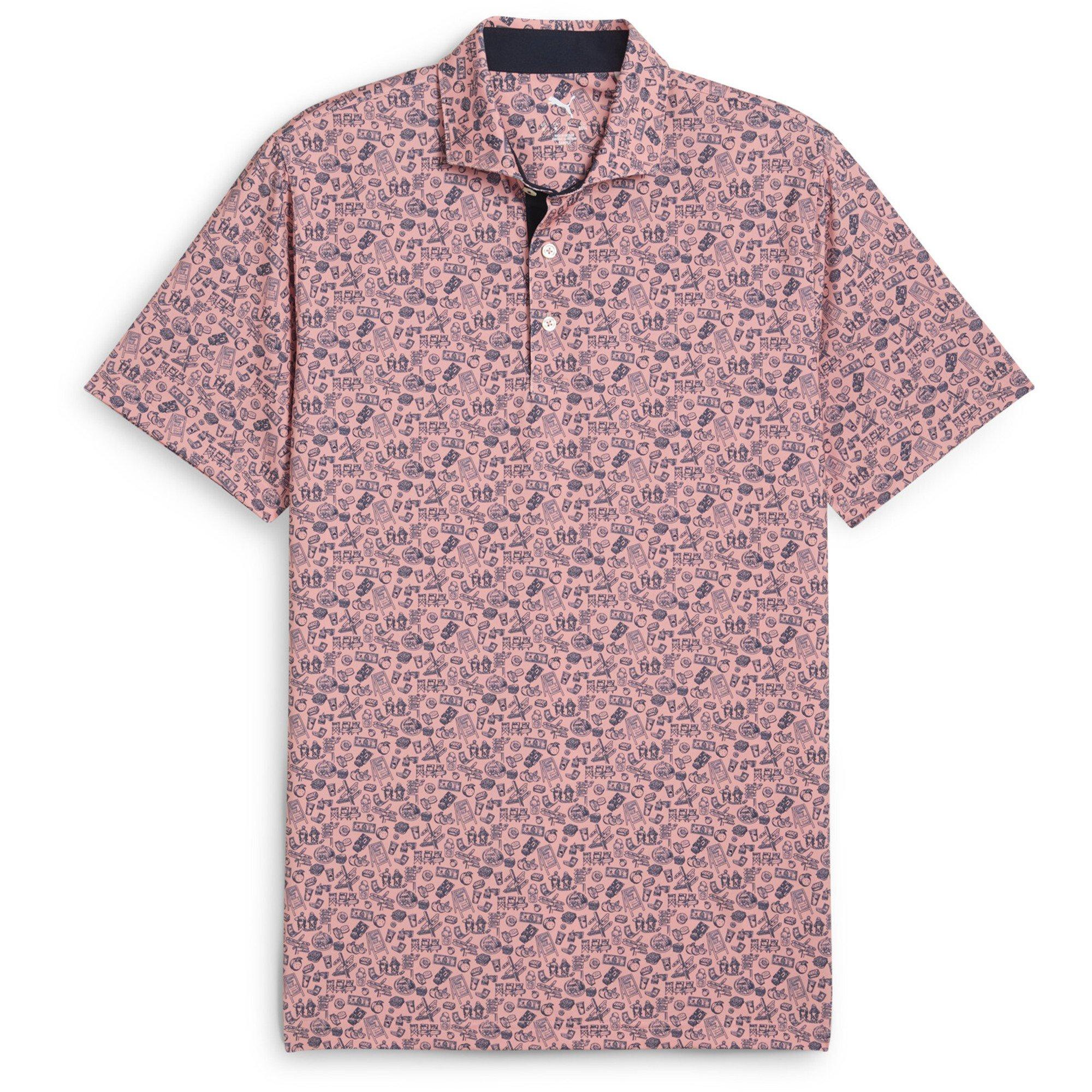 Fruta rosa - Puma - Puma Mattr Peach Stand Polo Shirt Mens - 1