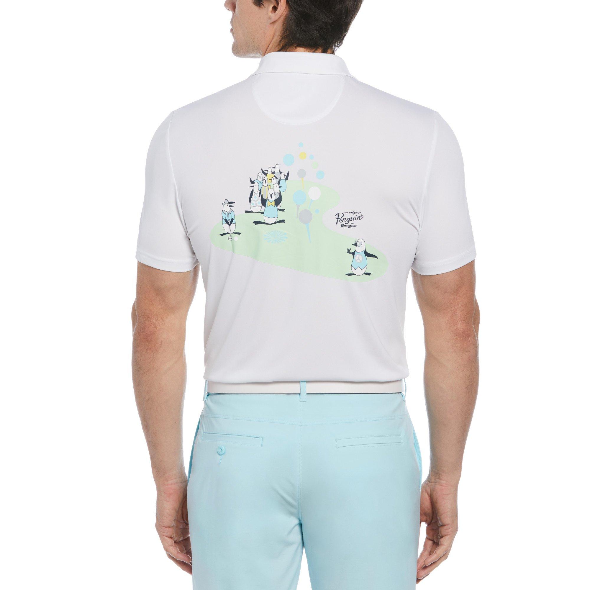 Strahlendes Weiß - Original Penguin Golf - PG Graphic Oxford Short-Sleeve Performance Polo Shirt - 2