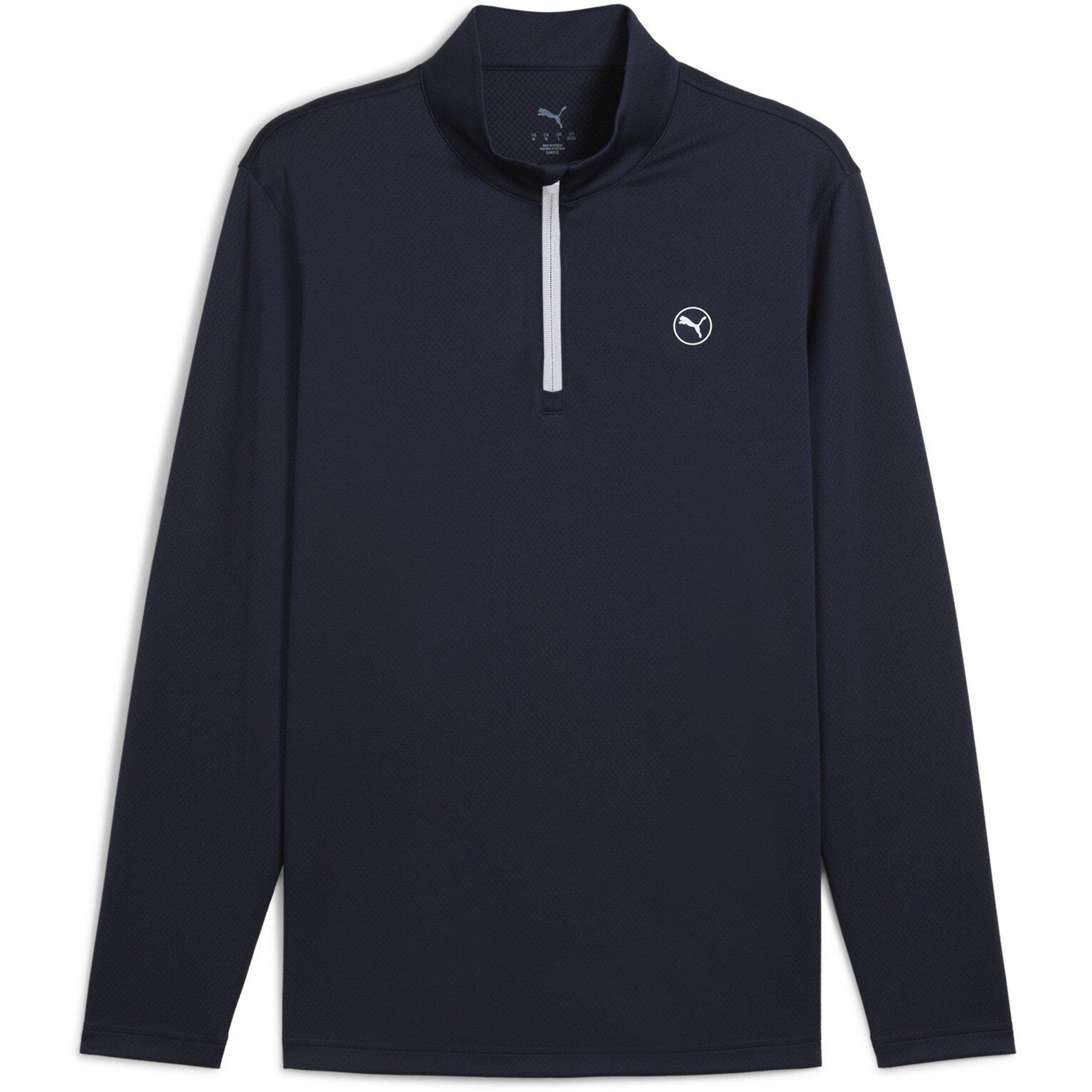 Puma Men's Short-Sleeve Performance Polo Shirt - Deep Navy - S