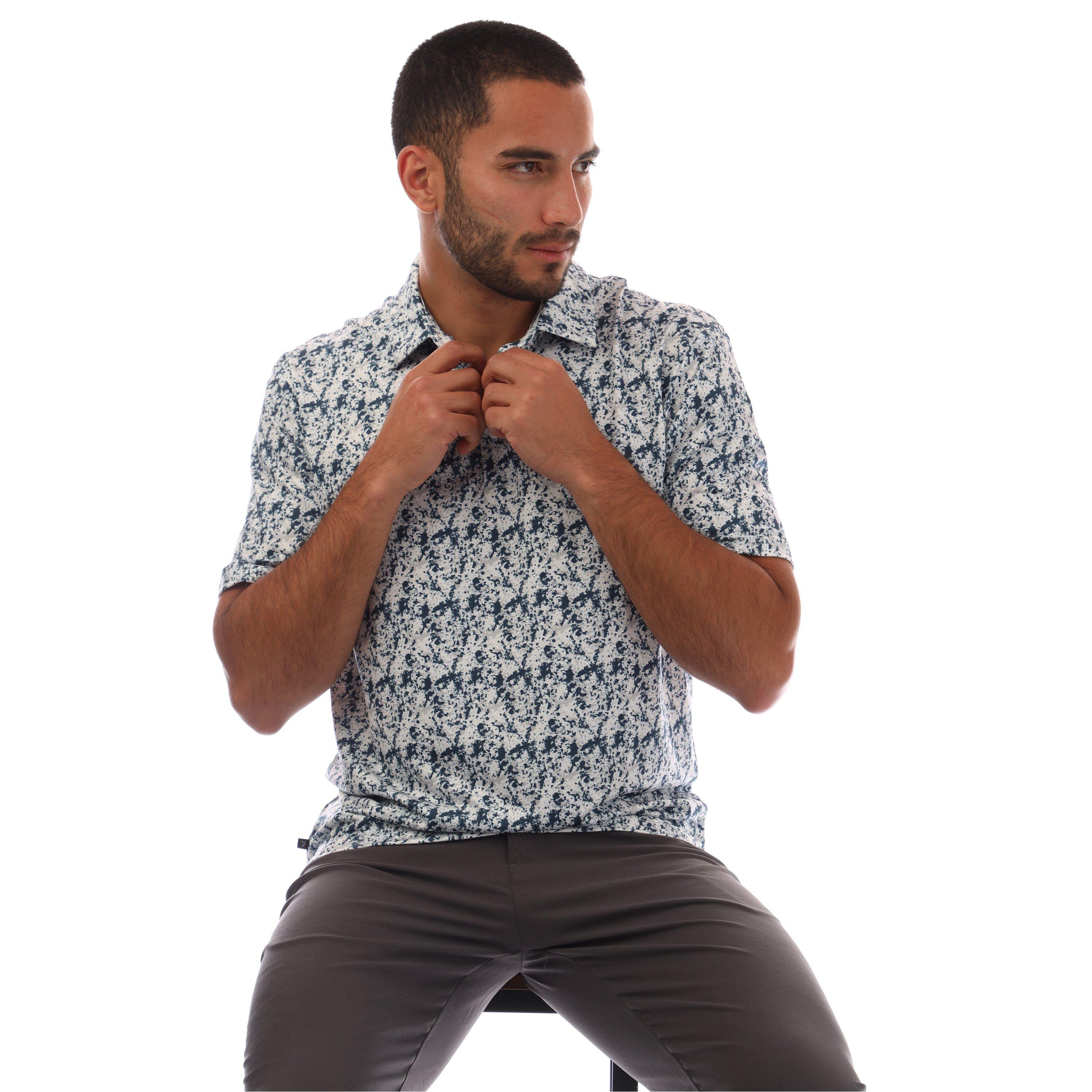 White - Farah - Men's Milford Short-Sleeve Performance Polo Shirt - 4