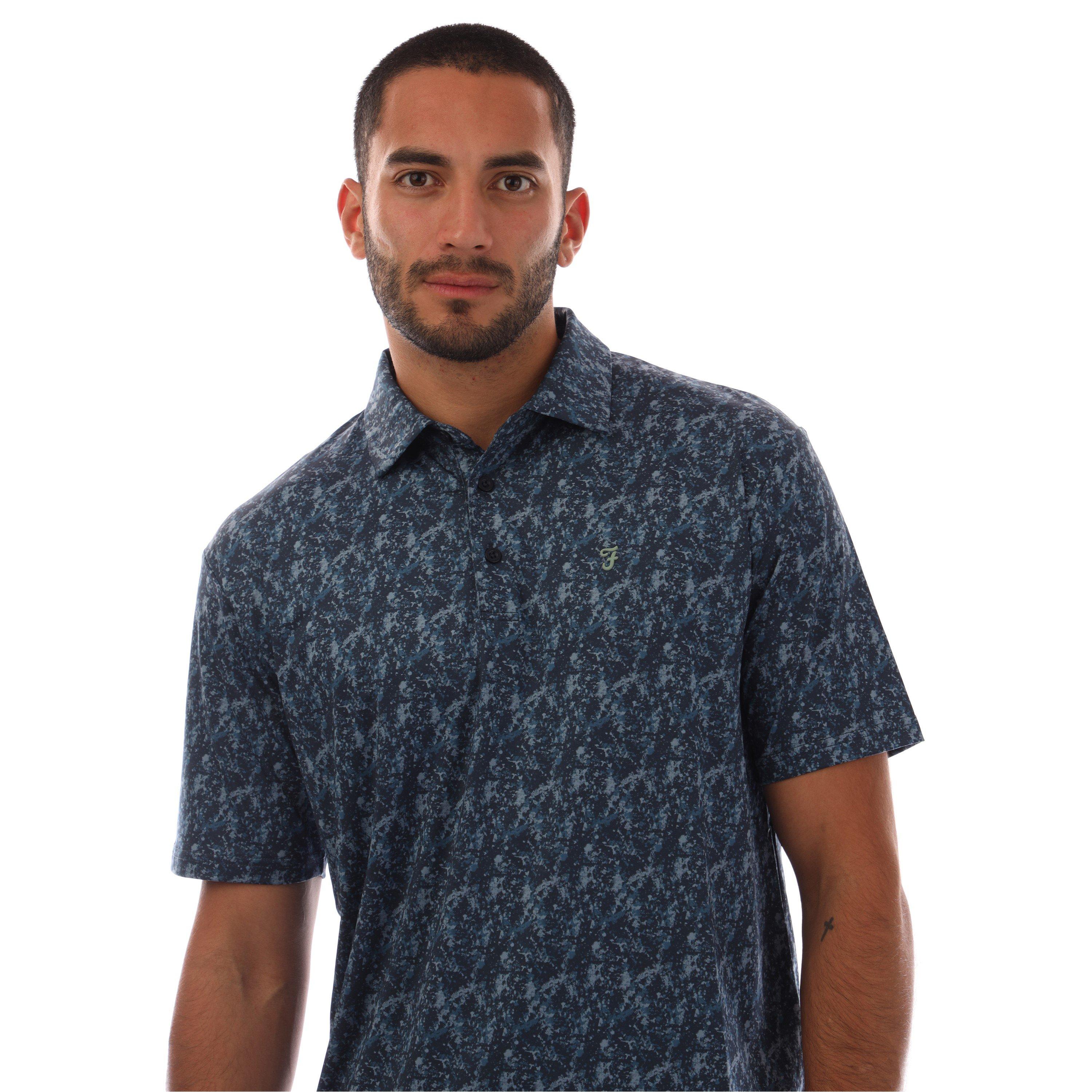 Dress Blues - Farah - Milford Short-Sleeve Performance Polo Shirt - 2