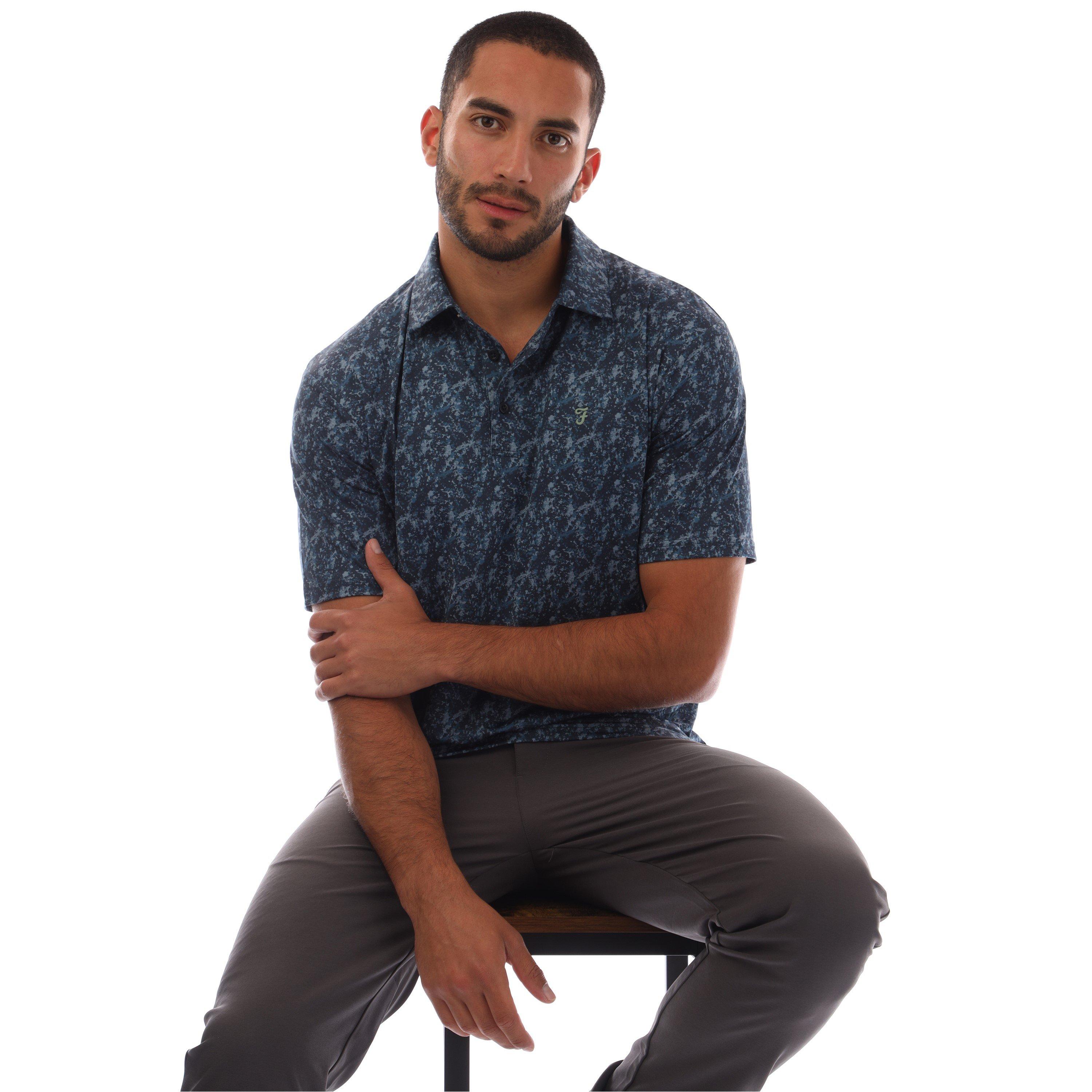 Dress Blues - Farah - Milford Short-Sleeve Performance Polo Shirt - 4