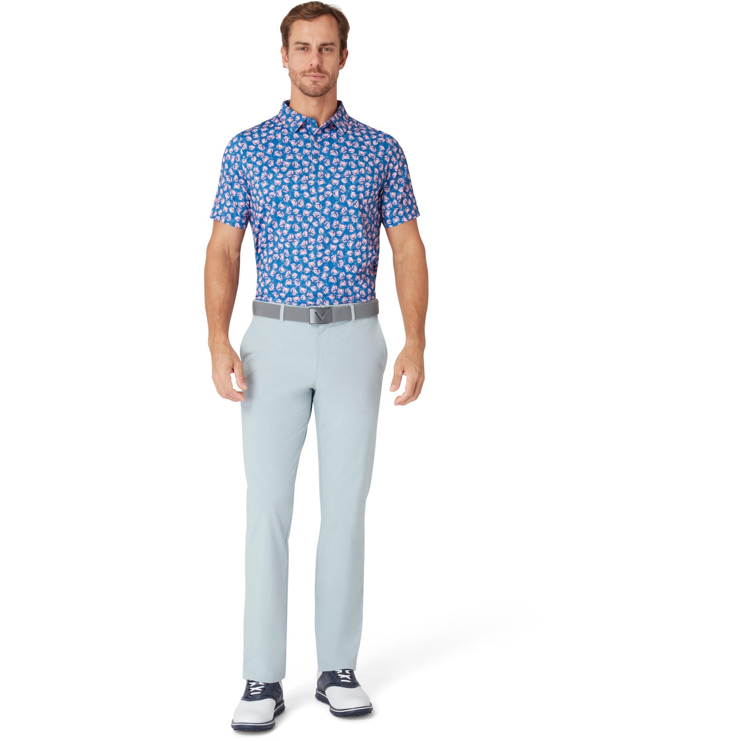 Callaway Men's Short-Sleeve Performance Polo Shirt - Galaxy Blue - Medium