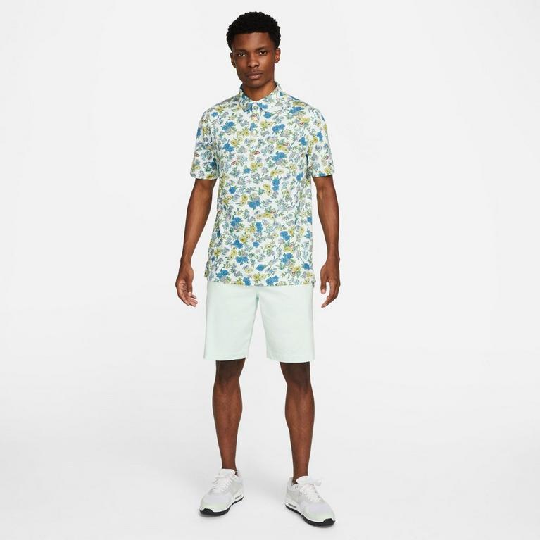 Verde/Plata - Nike - Dri-Fit Player Floral Print Polo Shirt Mens - 5