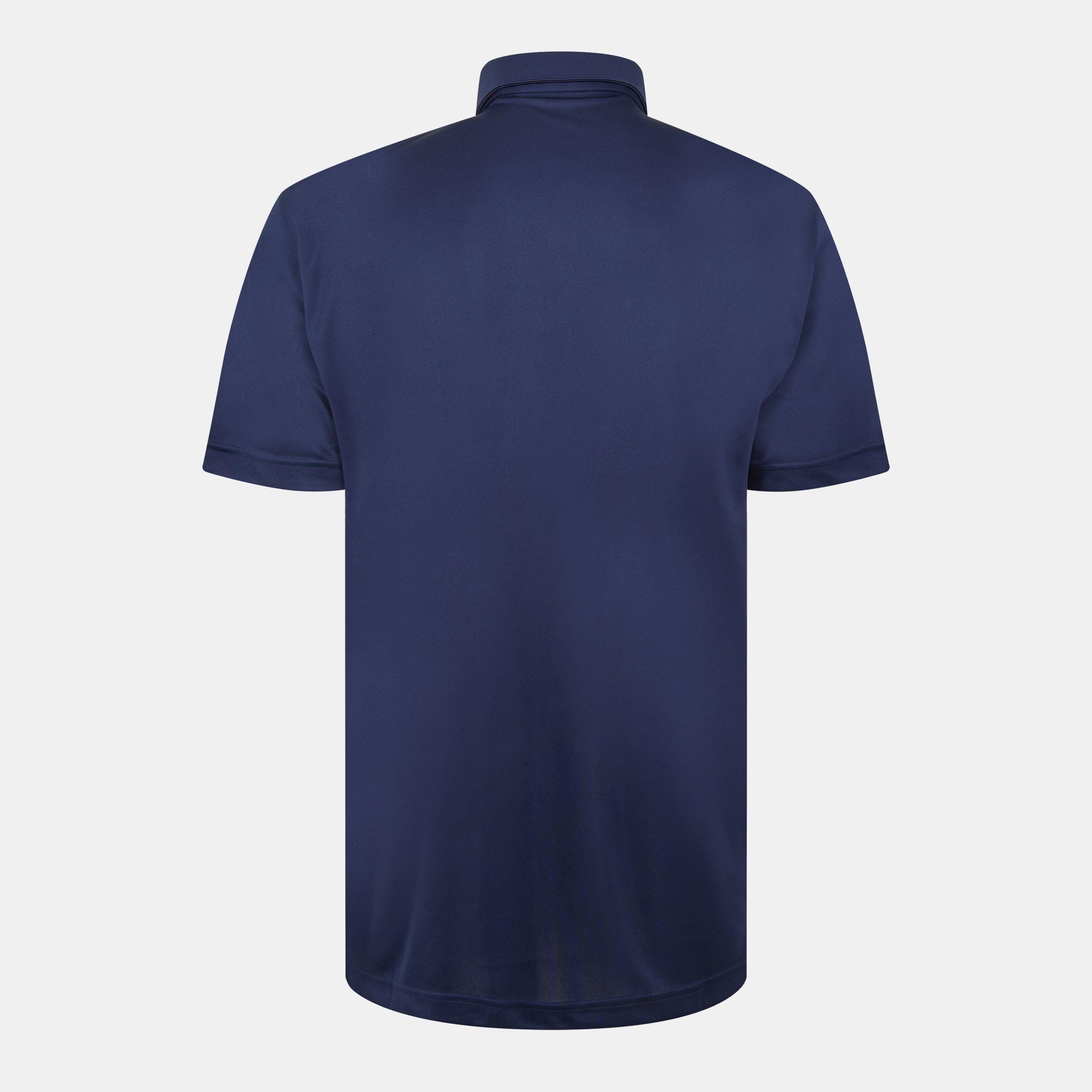 Navy/Wht - Puma - Short-Sleeve Performance Polo Shirt - 2