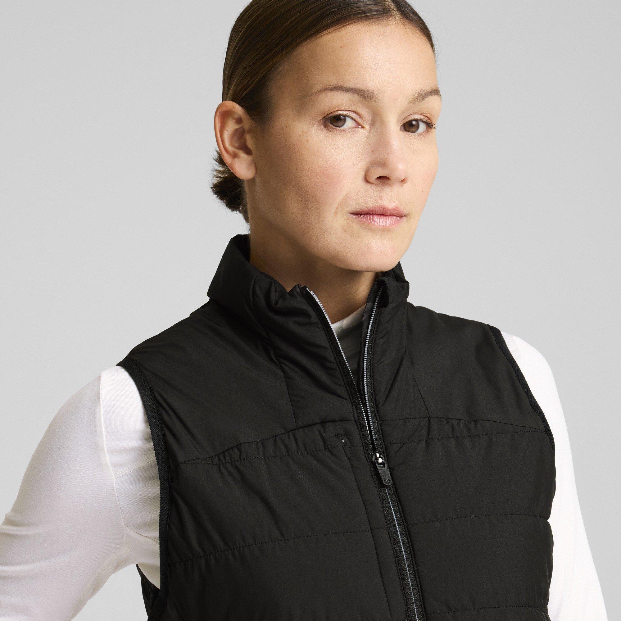 Puma Crna - Puma - W Kyley Quilted Vest Polo Shirt Womens - 5