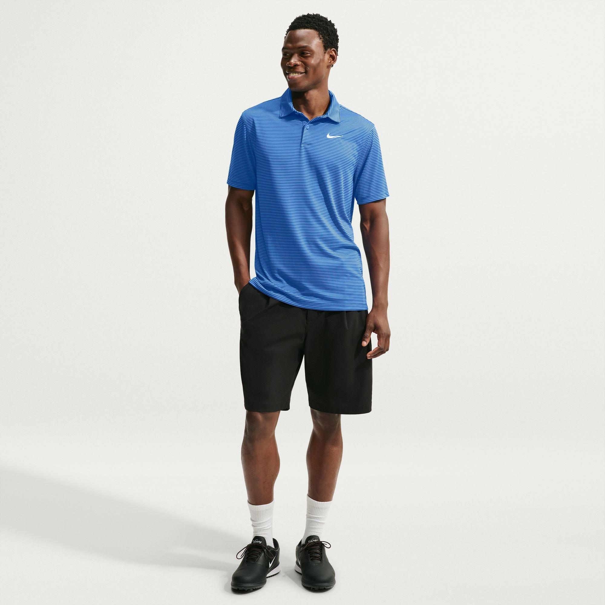 Pacific Blue - Nike - Men's Approach Dri-FIT Short-Sleeve Polo Shirt - 4