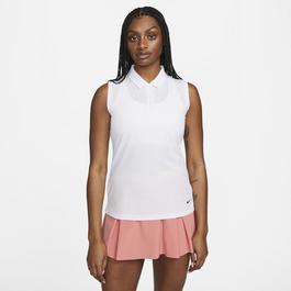Nike Tricolour fox-appliqué polo shirt