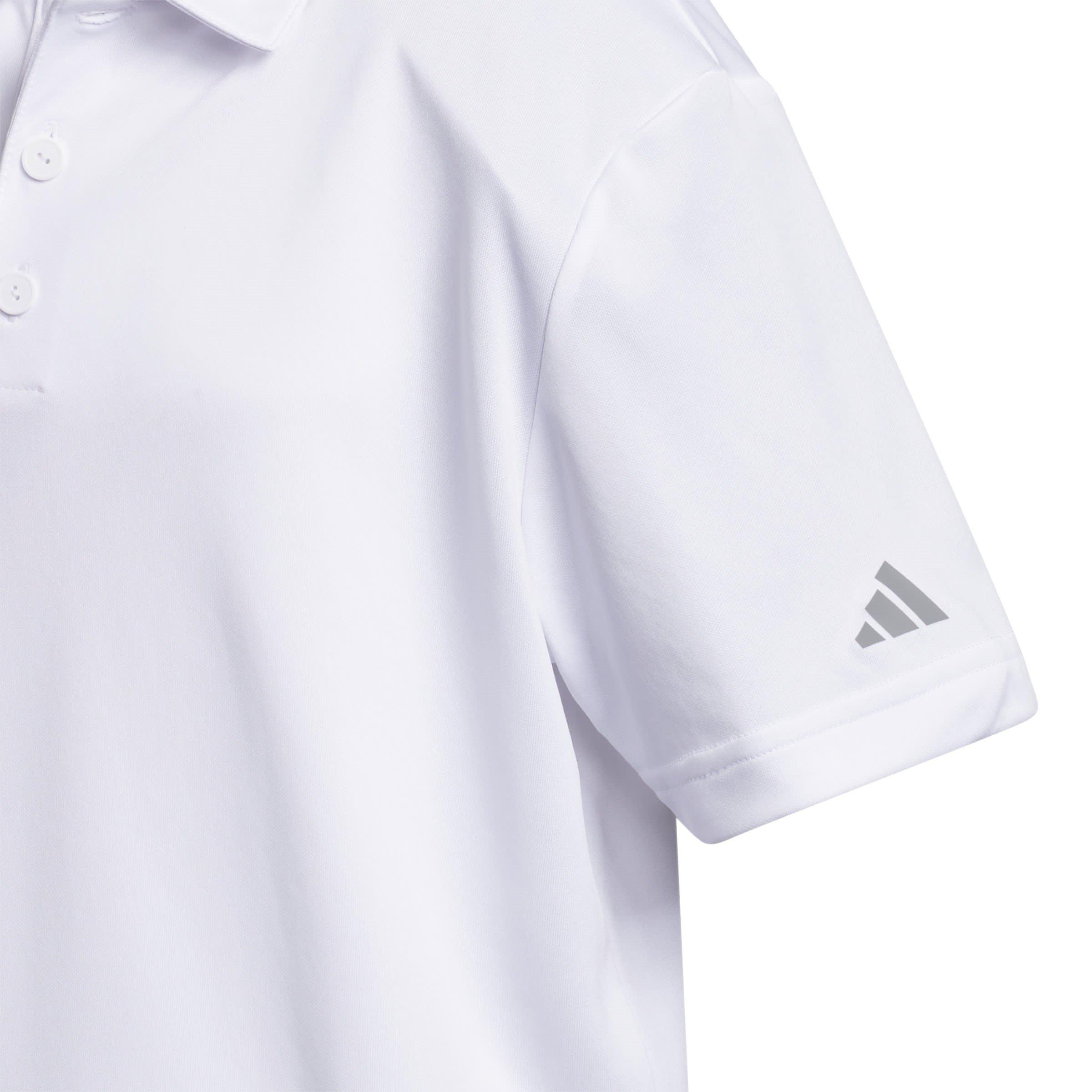 Hvid - adidas - 3 Stripe Polo Shirt Junior Boys - 3