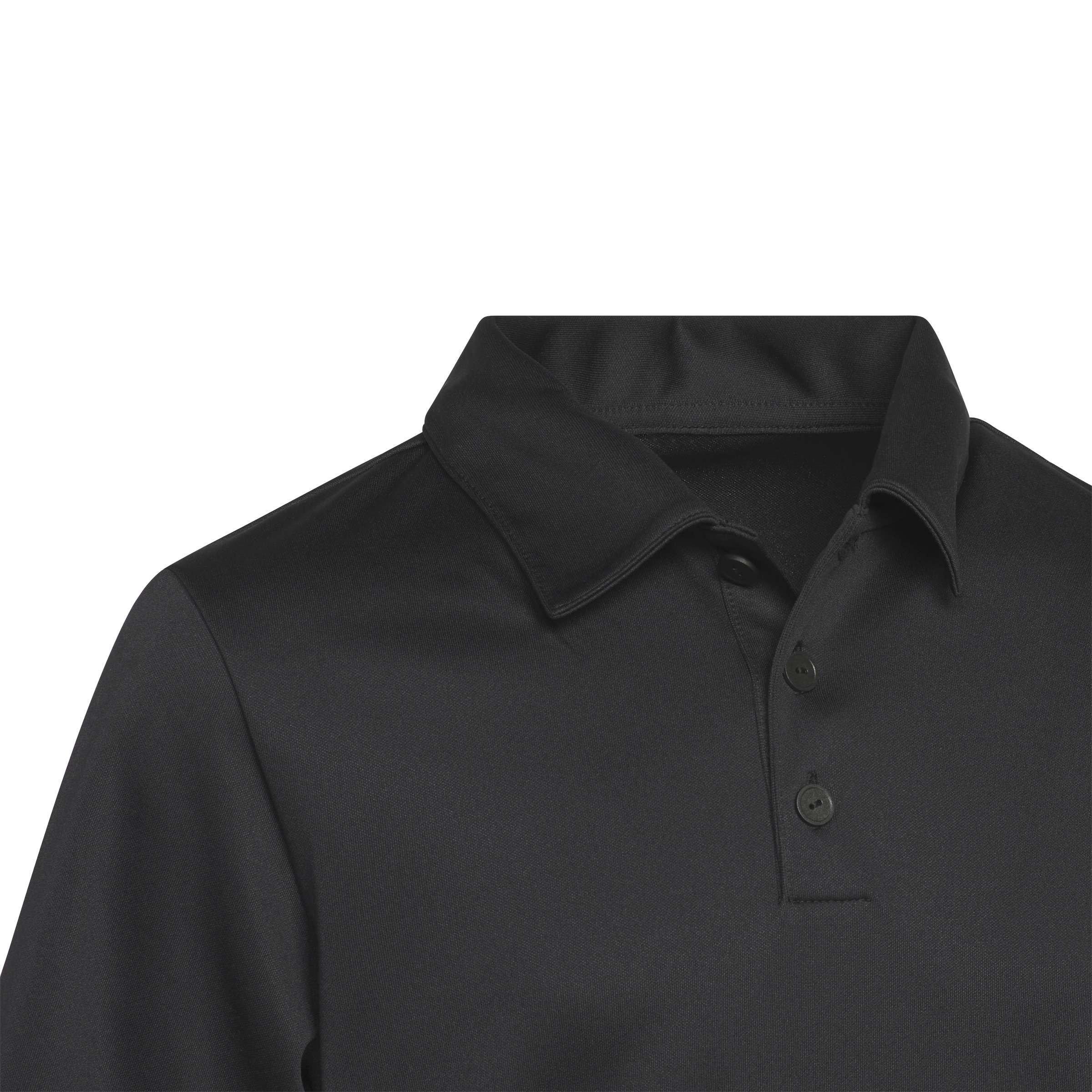 Black - adidas - 3 Stripe Polo Shirt Junior Boys - 4