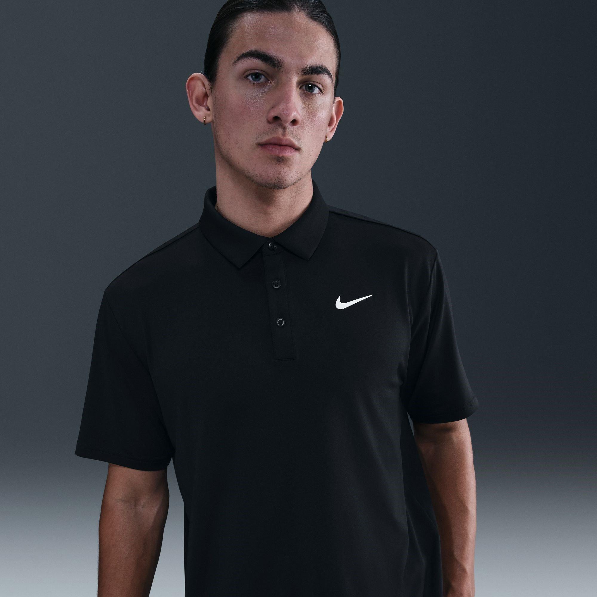 Sort/Hvid - Nike - DF Tour Solid Polo - 14