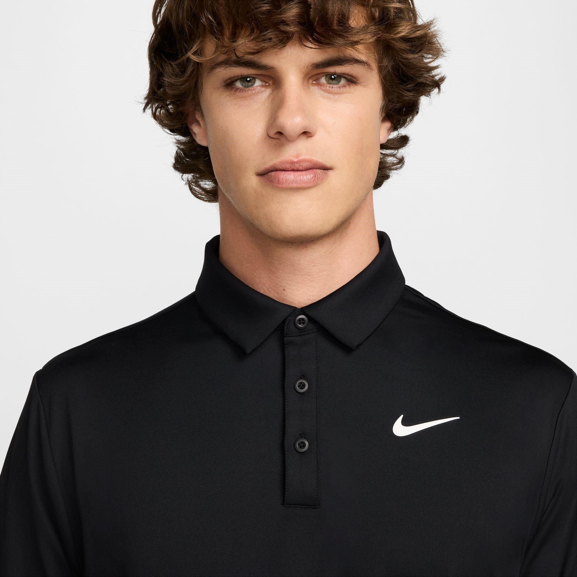 Sort/Hvid - Nike - DF Tour Solid Polo - 3