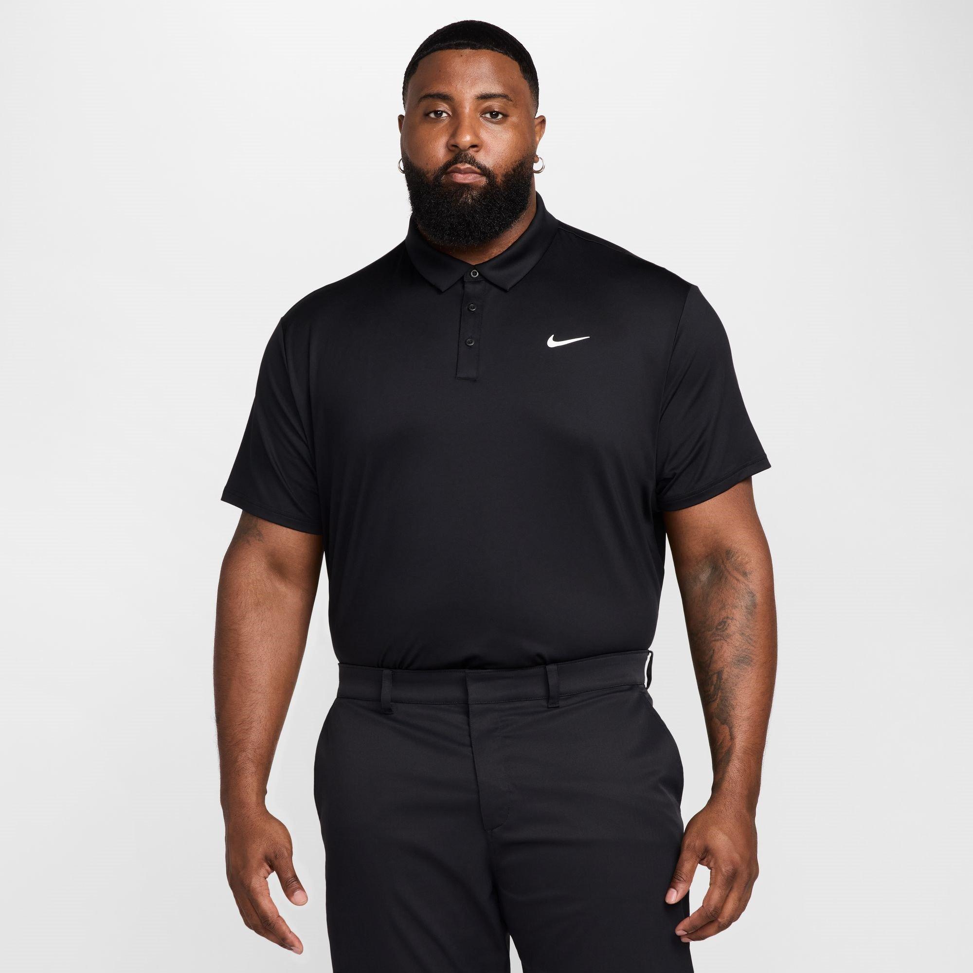 Sort/Hvid - Nike - DF Tour Solid Polo - 8