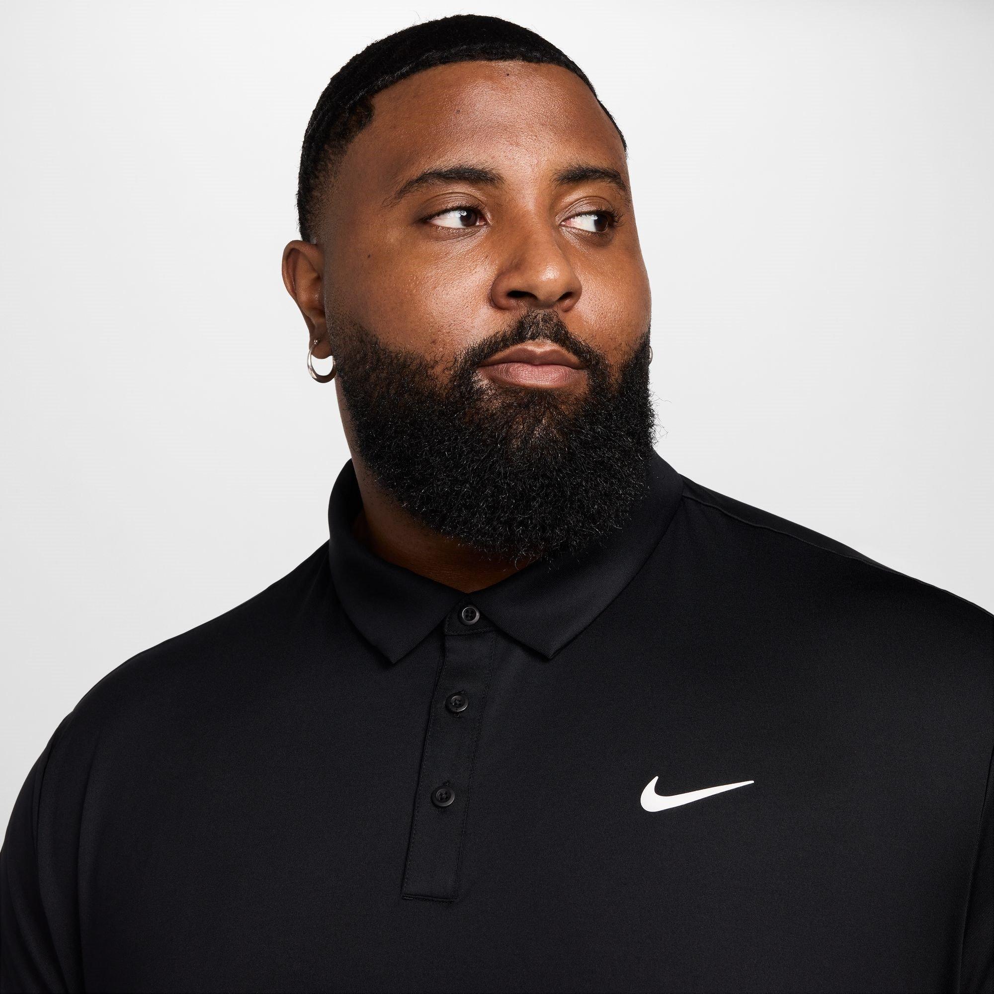 Sort/Hvid - Nike - DF Tour Solid Polo - 10