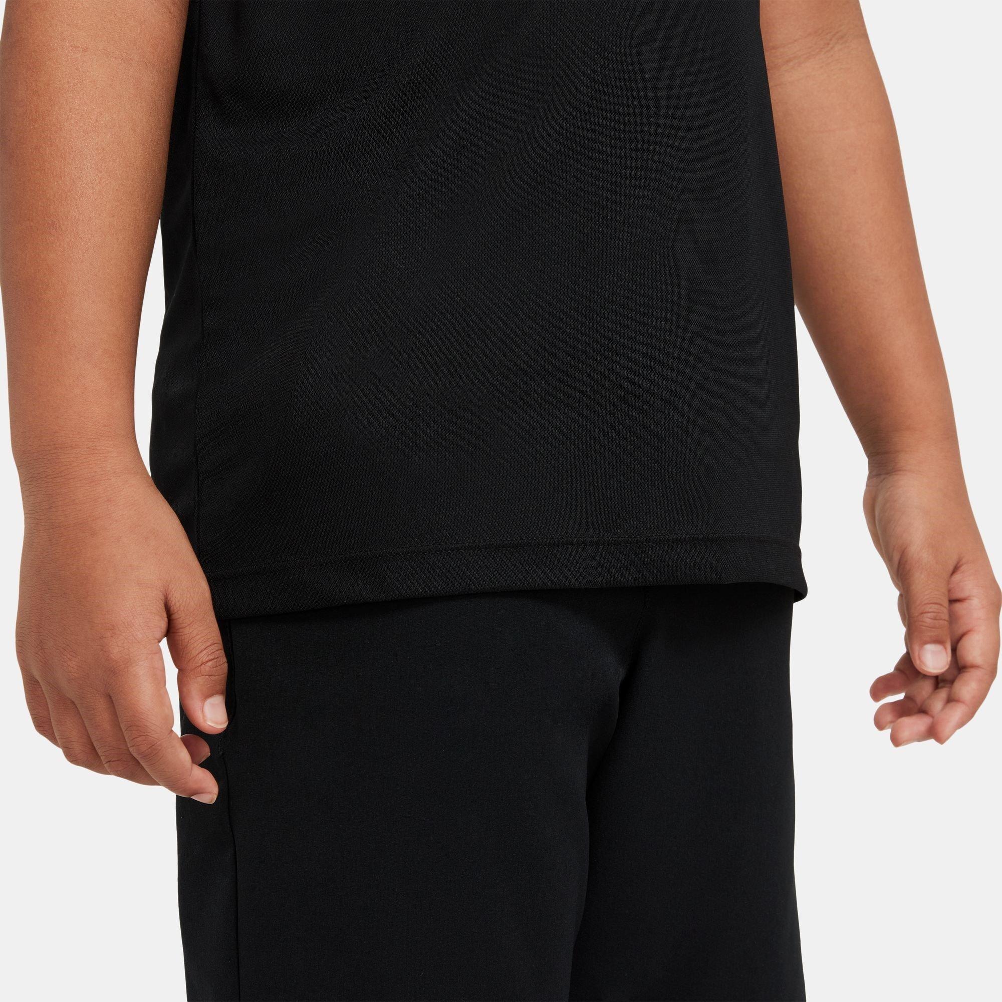 Zwart/Wit - Nike - Dri-FIT Victory Big Kids' (Boys') Golf Polo Shirt - 3