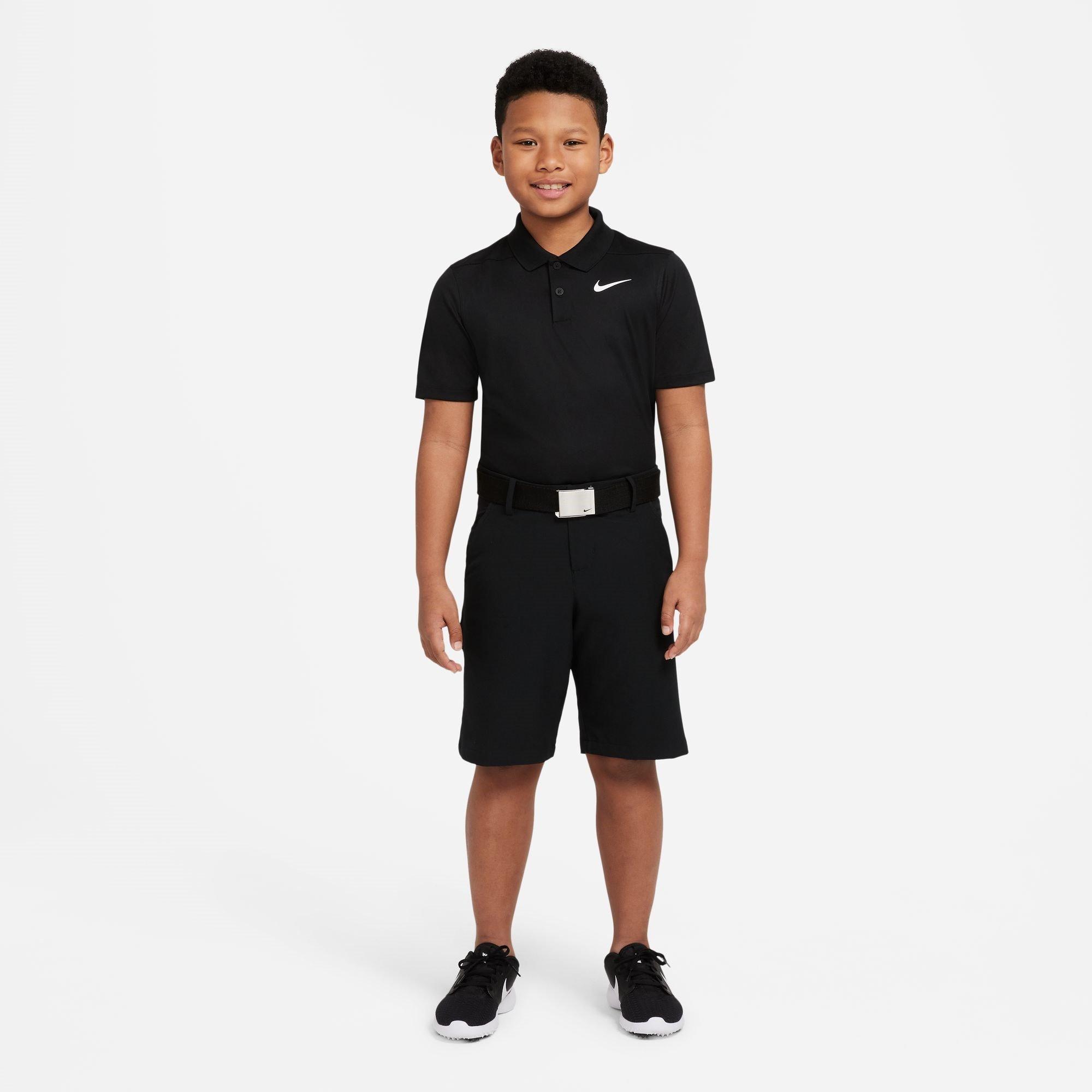 Zwart/Wit - Nike - Dri-FIT Victory Big Kids' (Boys') Golf Polo Shirt - 5