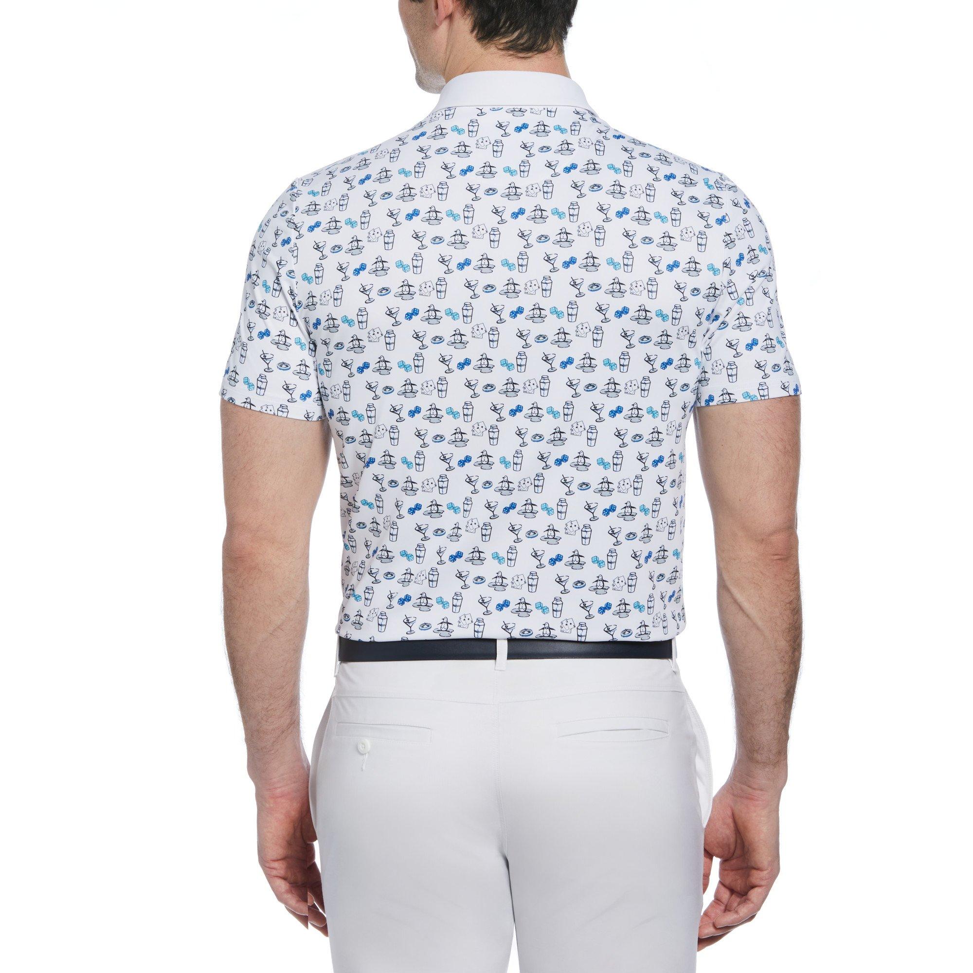 Bright White - Original Penguin Golf - Men's Short-Sleeve Performance Polo Shirt - 2