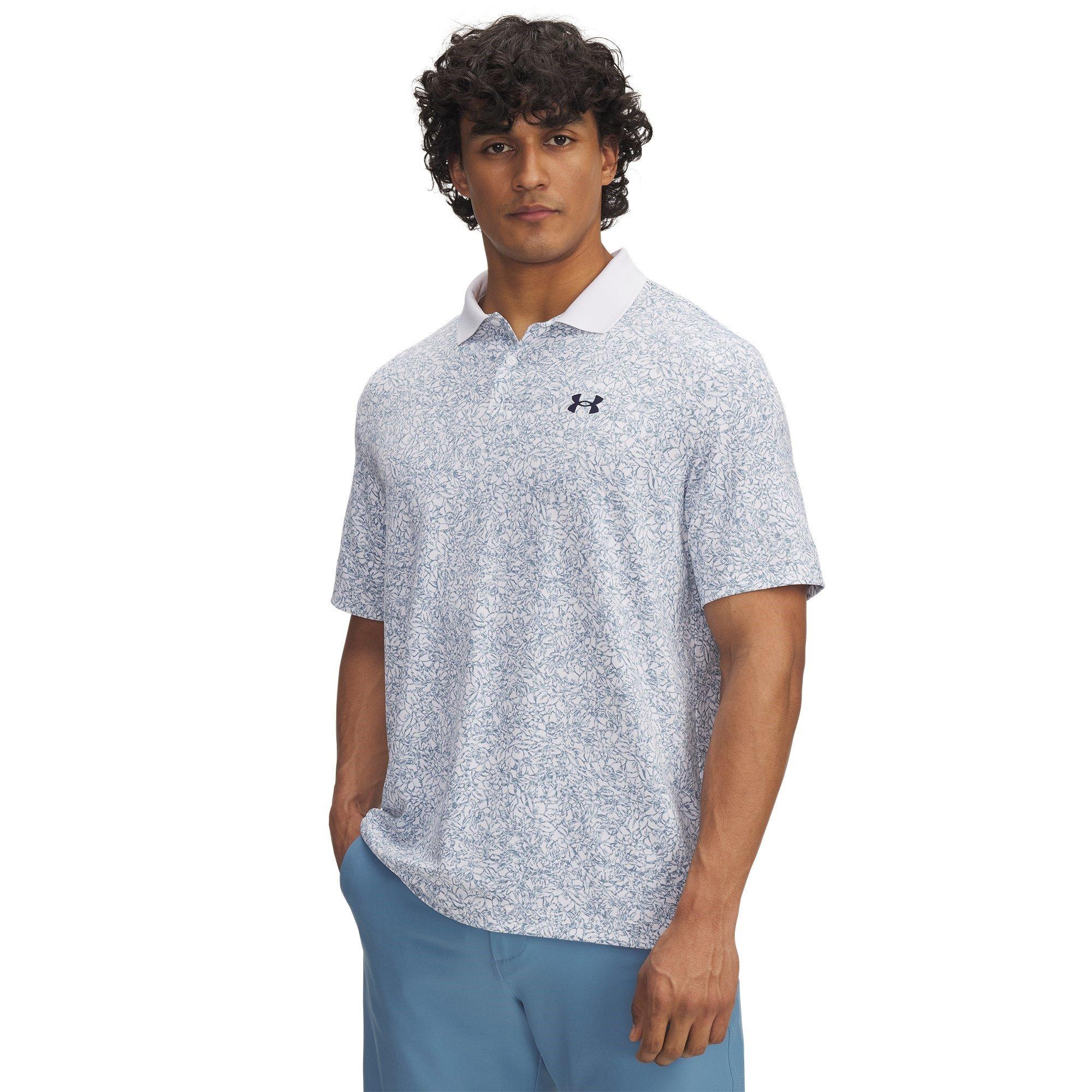 Bijela - Under Armour - Men's Printed Short-Sleeve Performance Polo Shirt - 1