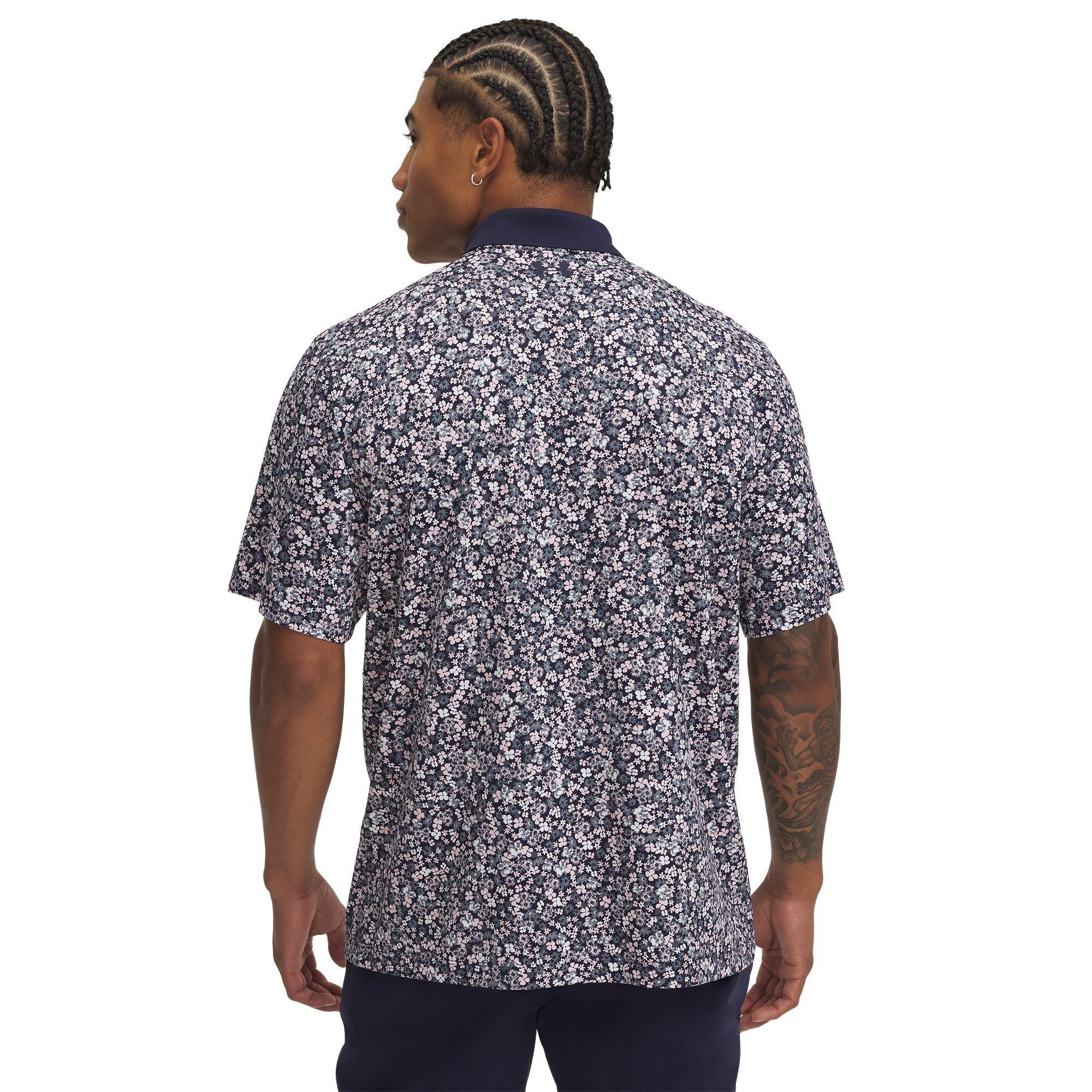 Midnight Navy - Under Armour - Men's Printed Short-Sleeve Performance Polo Shirt - 2