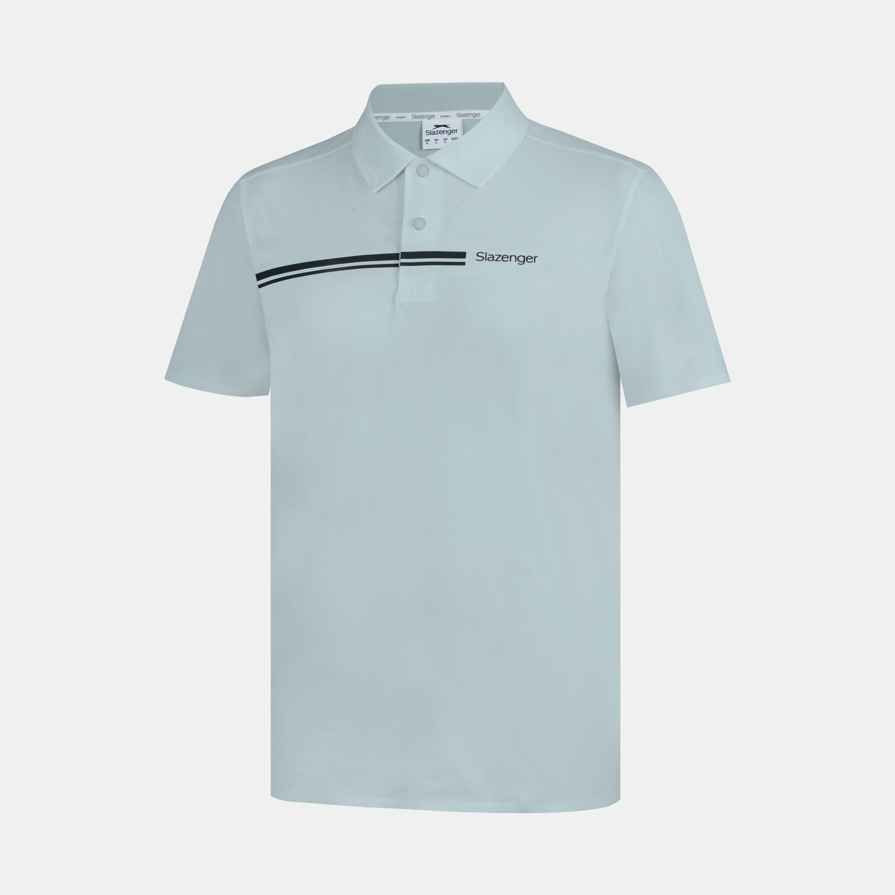Grey - Slazenger - Men's Slagenzer Golf Short Sleeve Performance Polo Shirt - 2