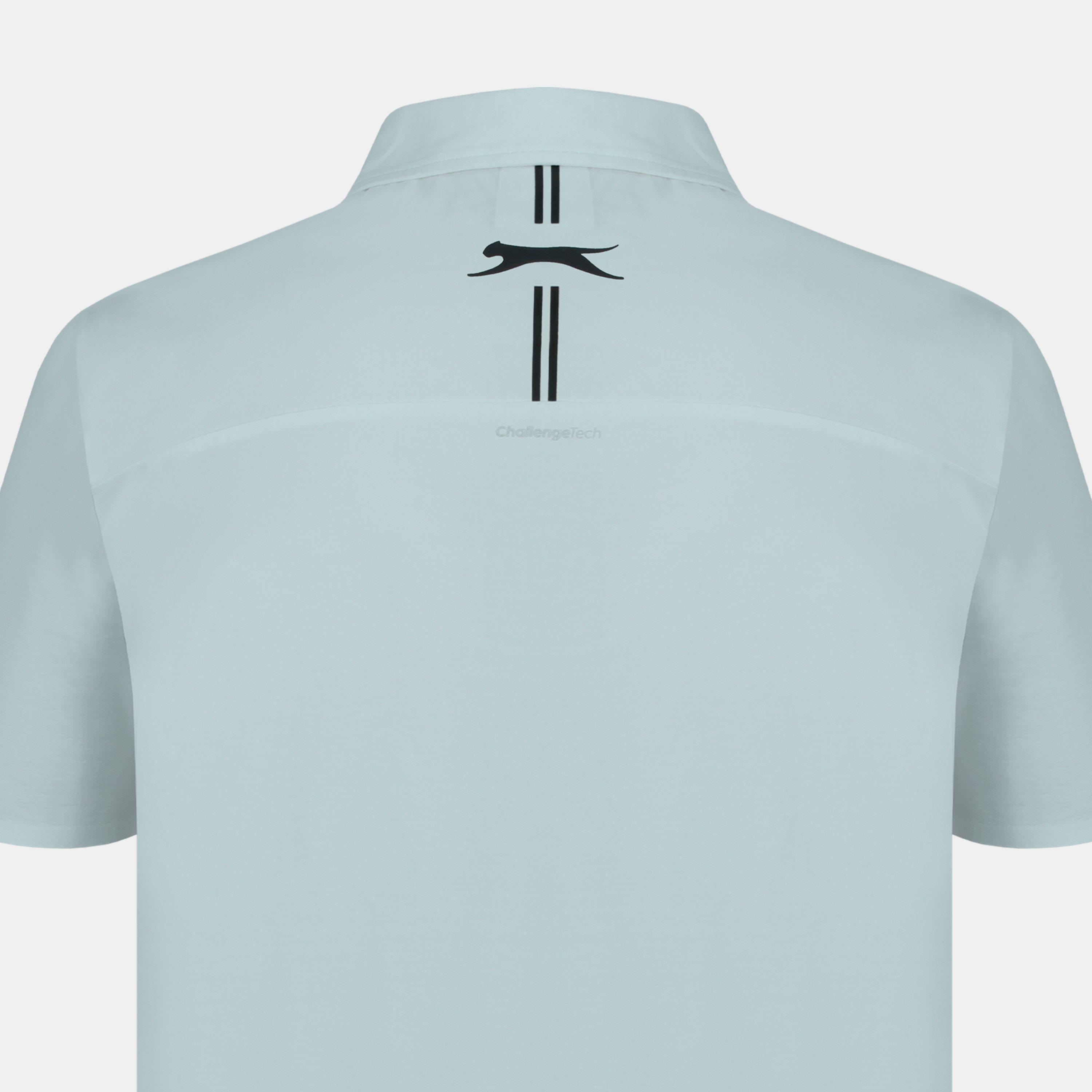 Grey - Slazenger - Men's Slagenzer Golf Short Sleeve Performance Polo Shirt - 6