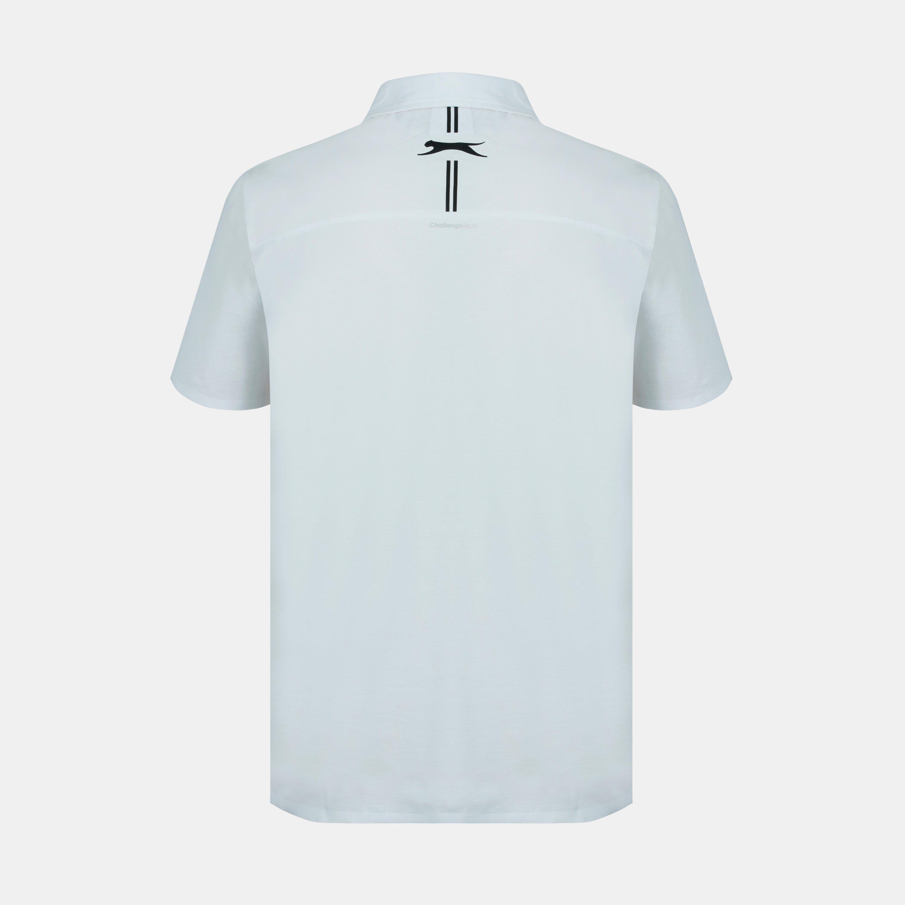White - Slazenger - Men's Slagenzer Golf Short Sleeve Performance Polo Shirt - 3
