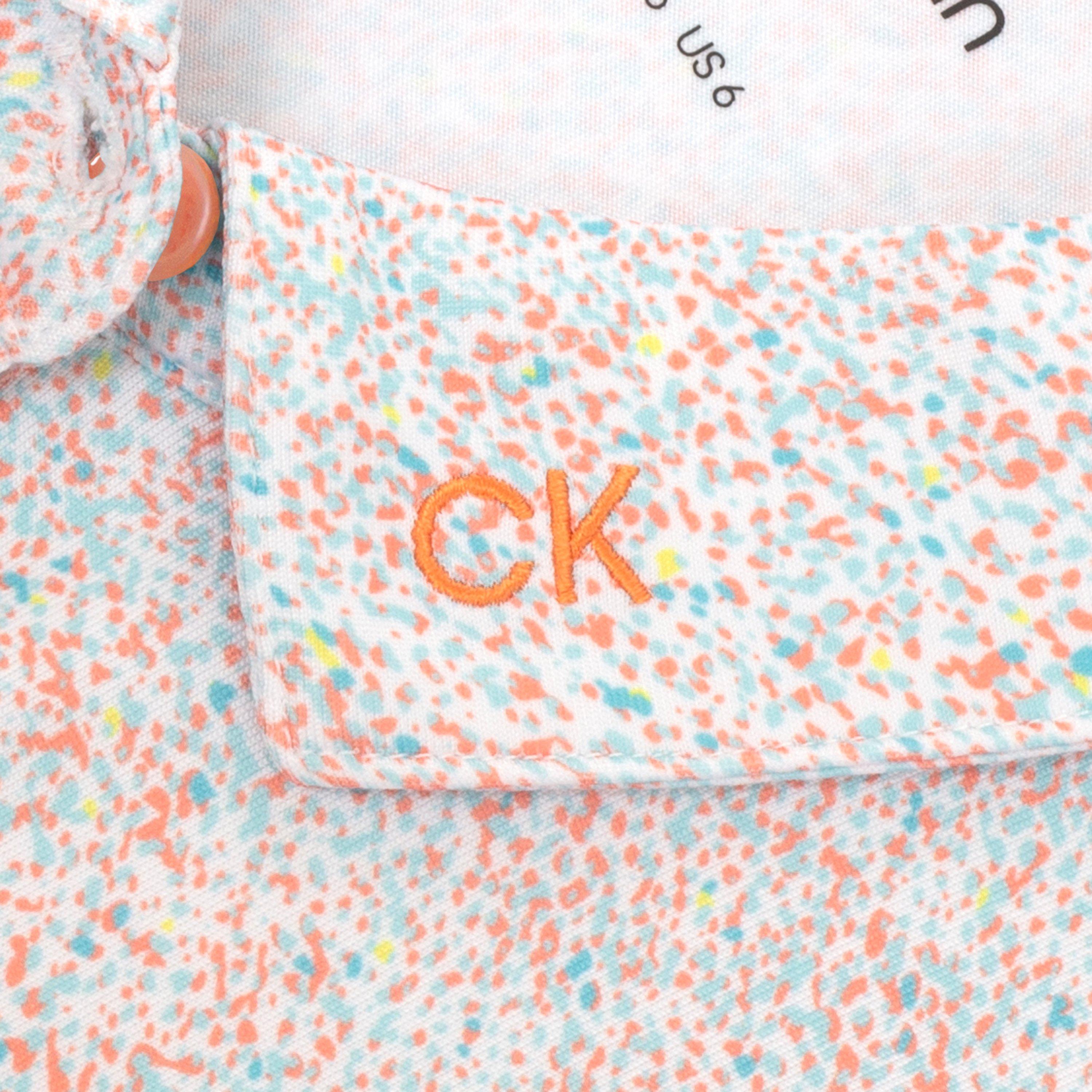 Coral - Calvin Klein Golf - Short-Sleeve Performance Polo Shirt - 8