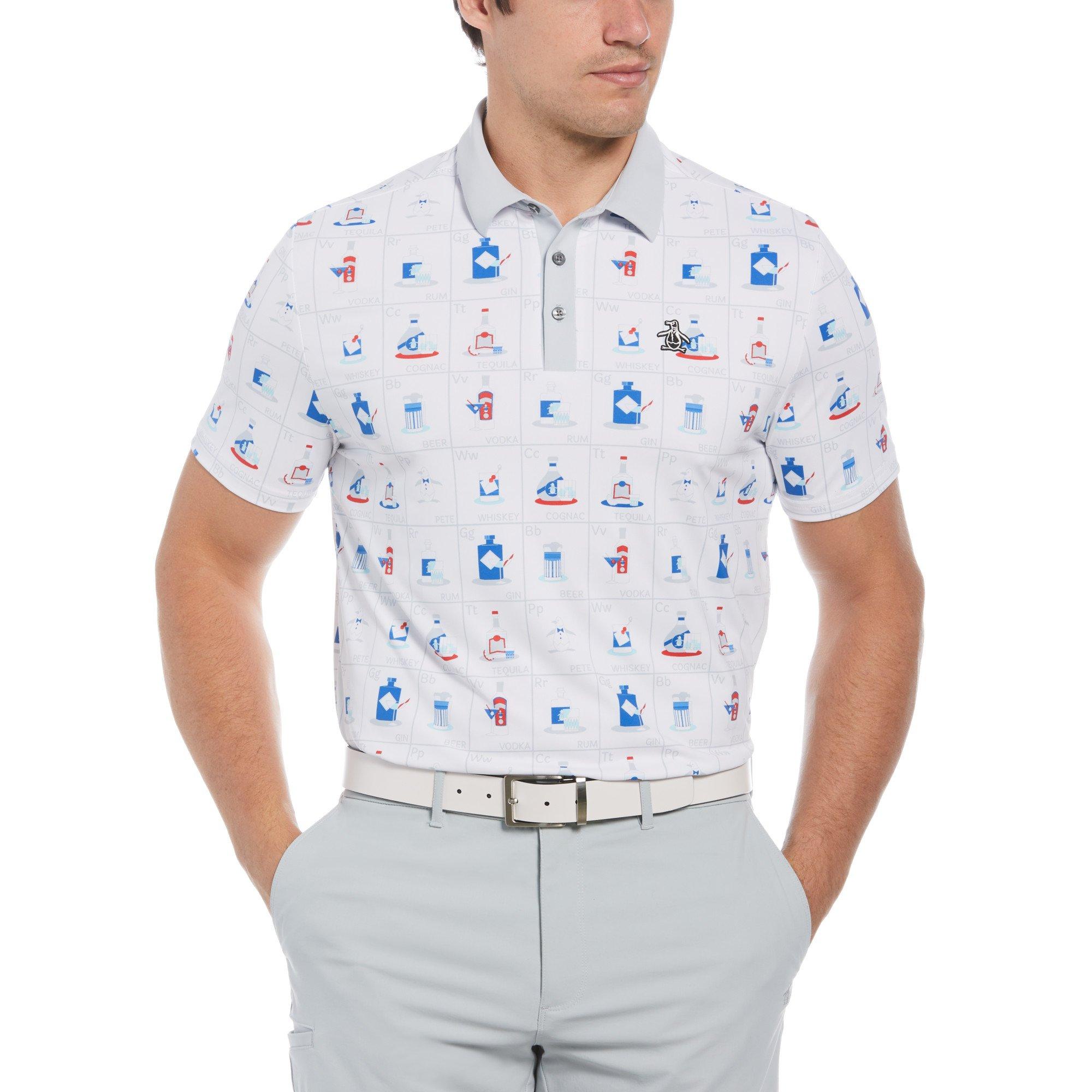 Original Penguin Golf Pete Flash Card Sn99 Short Sleeve Performance