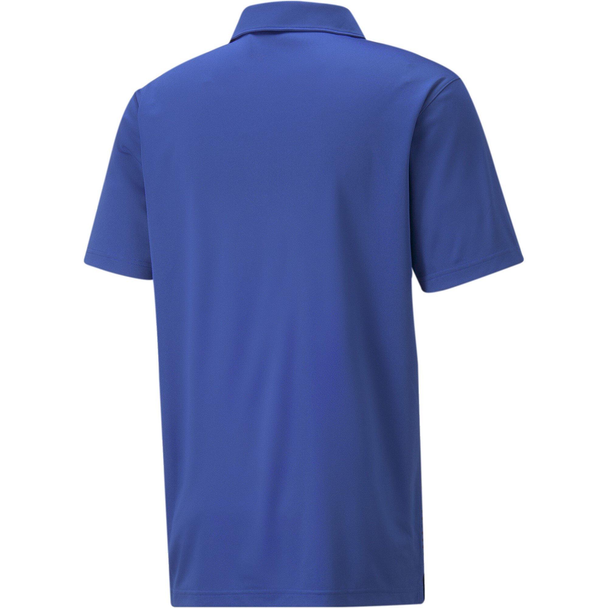 Blauw/Marineblauw - Puma - Dash Short-Sleeve Performance Polo Shirt - 2