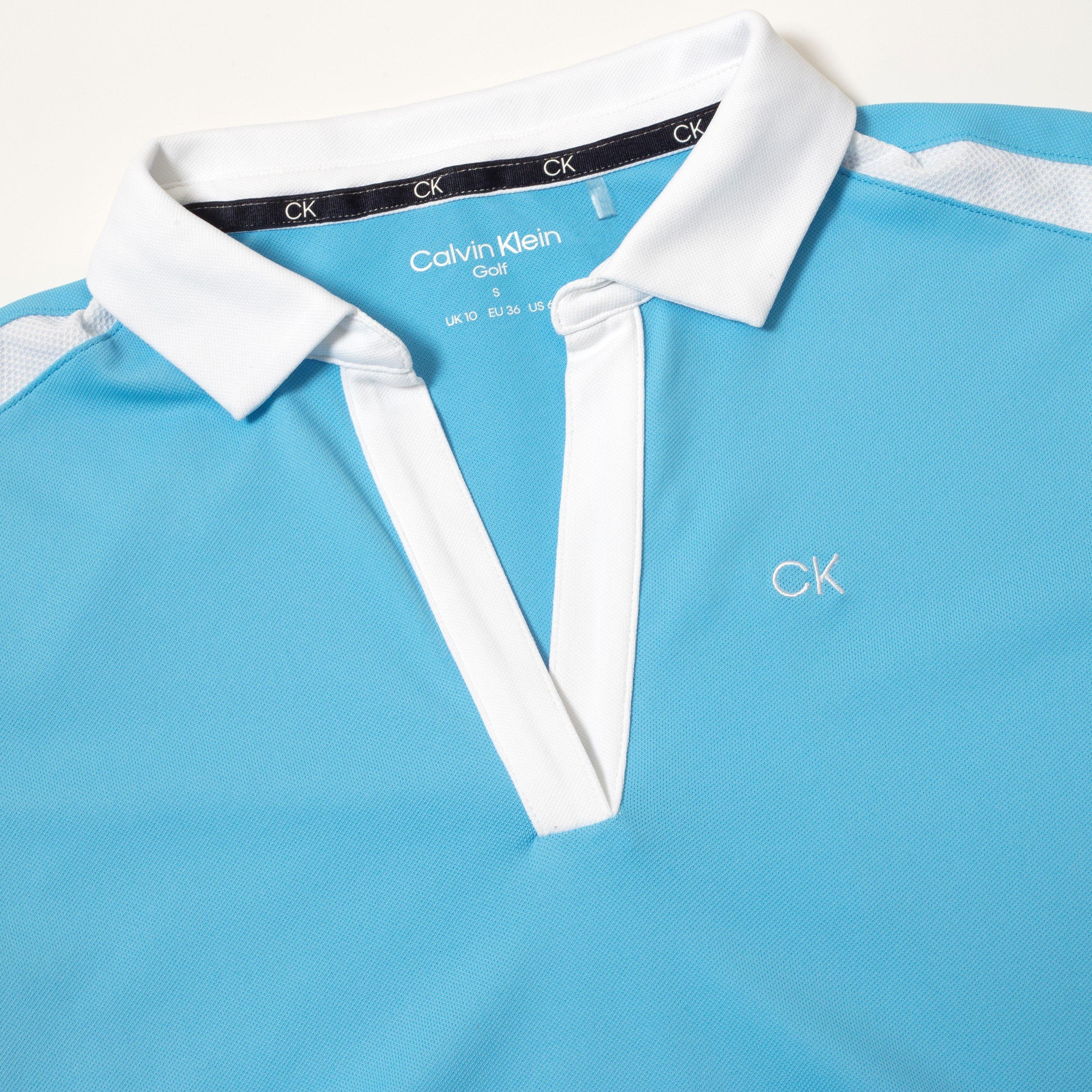 Htge Blue White - Calvin Klein Golf - Short-Sleeve Performance Polo Shirt - 7