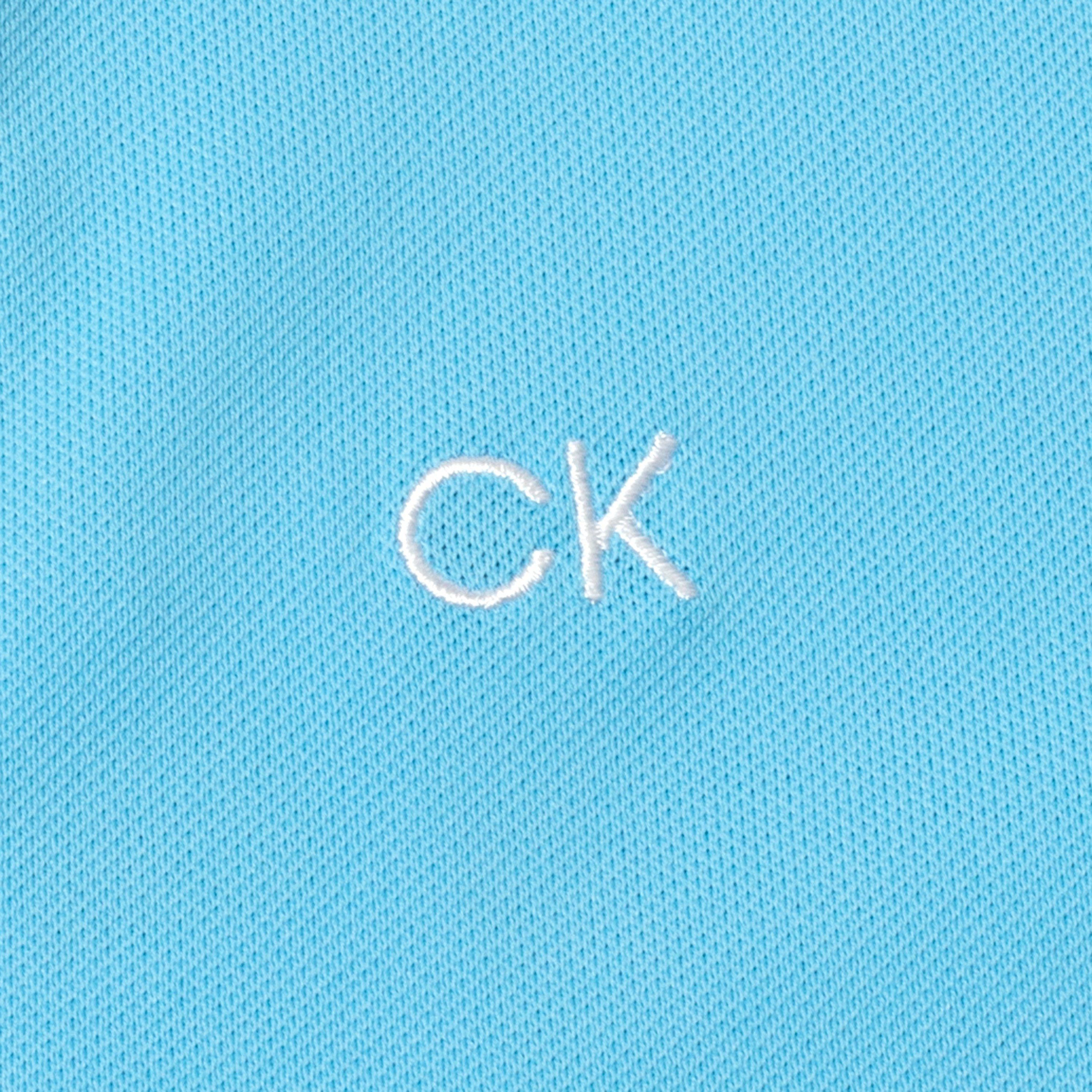 Htge Blue White - Calvin Klein Golf - Short-Sleeve Performance Polo Shirt - 8