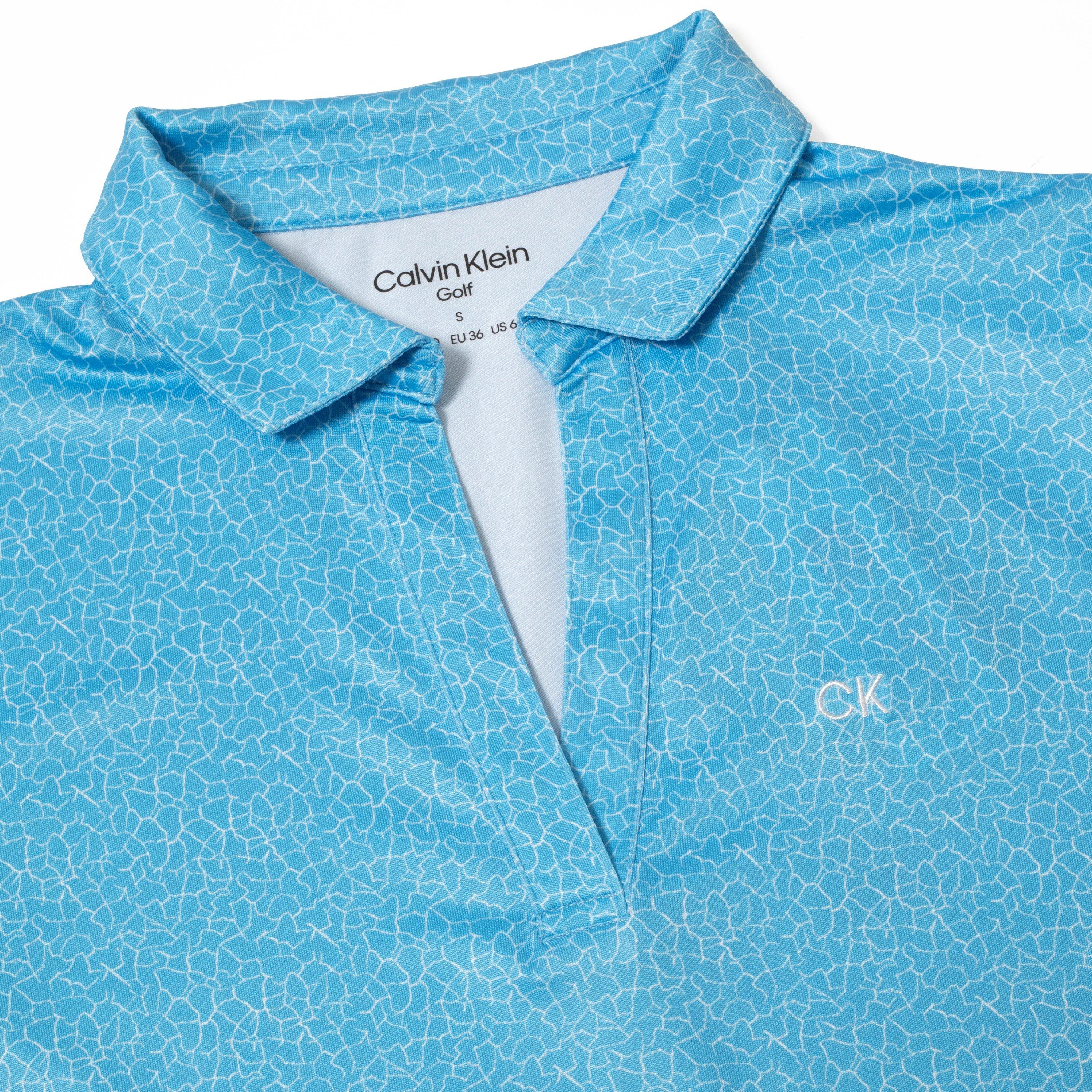 Htge Blue White - Calvin Klein Golf - Short-Sleeve Performance Polo Shirt - 7