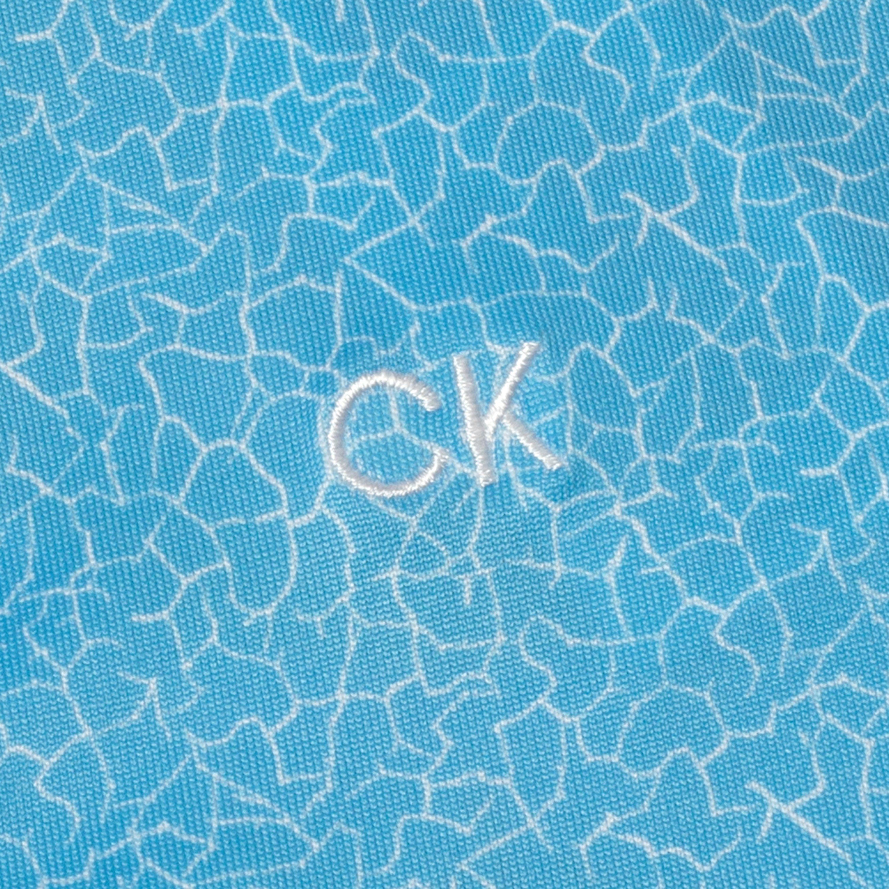 Htge Blue White - Calvin Klein Golf - Short-Sleeve Performance Polo Shirt - 8