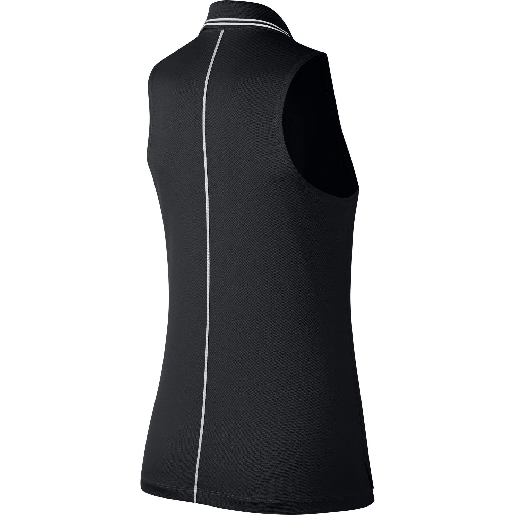 Black - Nike - Dri-FIT Victory Women's Sleeveless Golf Polo - 2