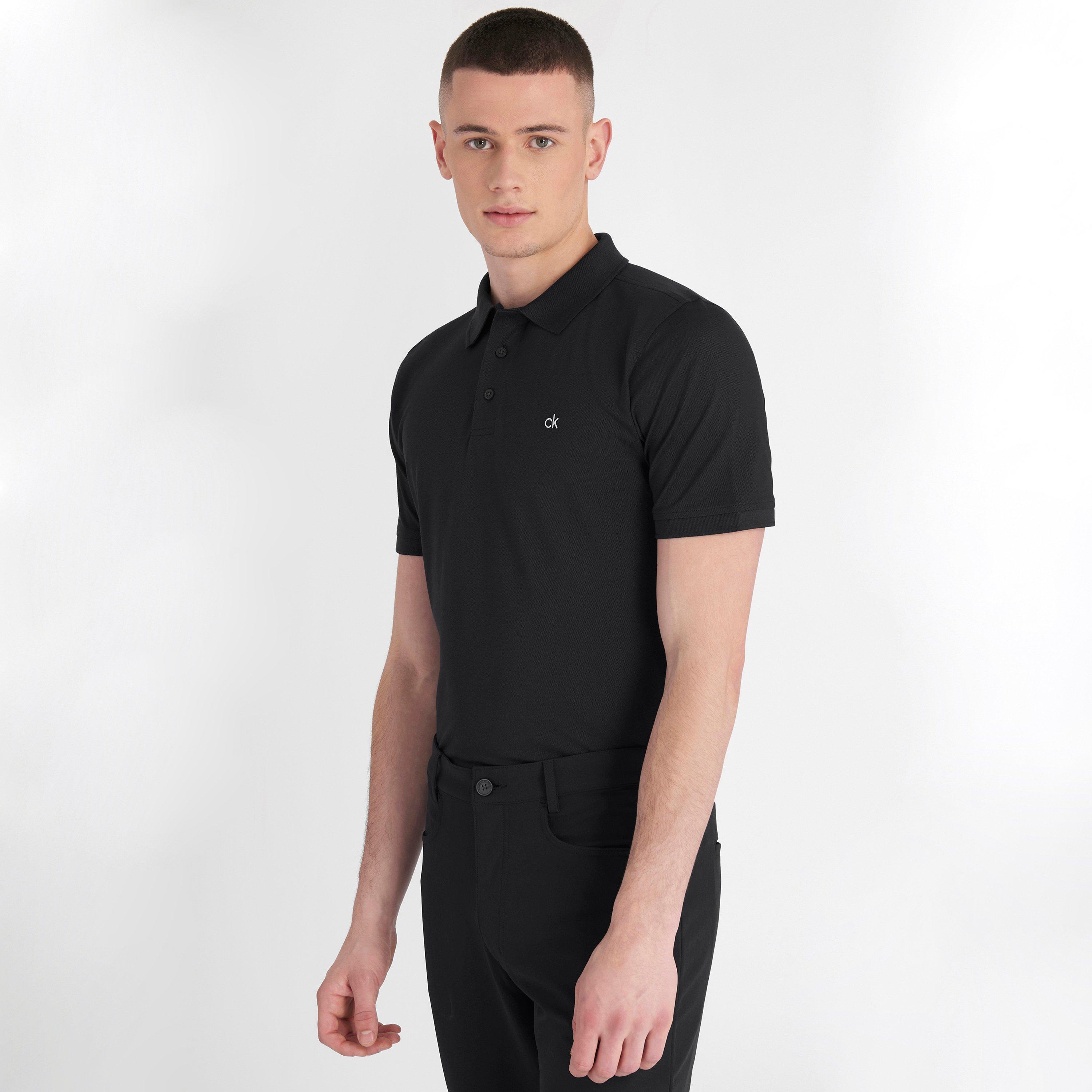 Schwarz - Calvin Klein Golf - Planet Polo Shirt - 3