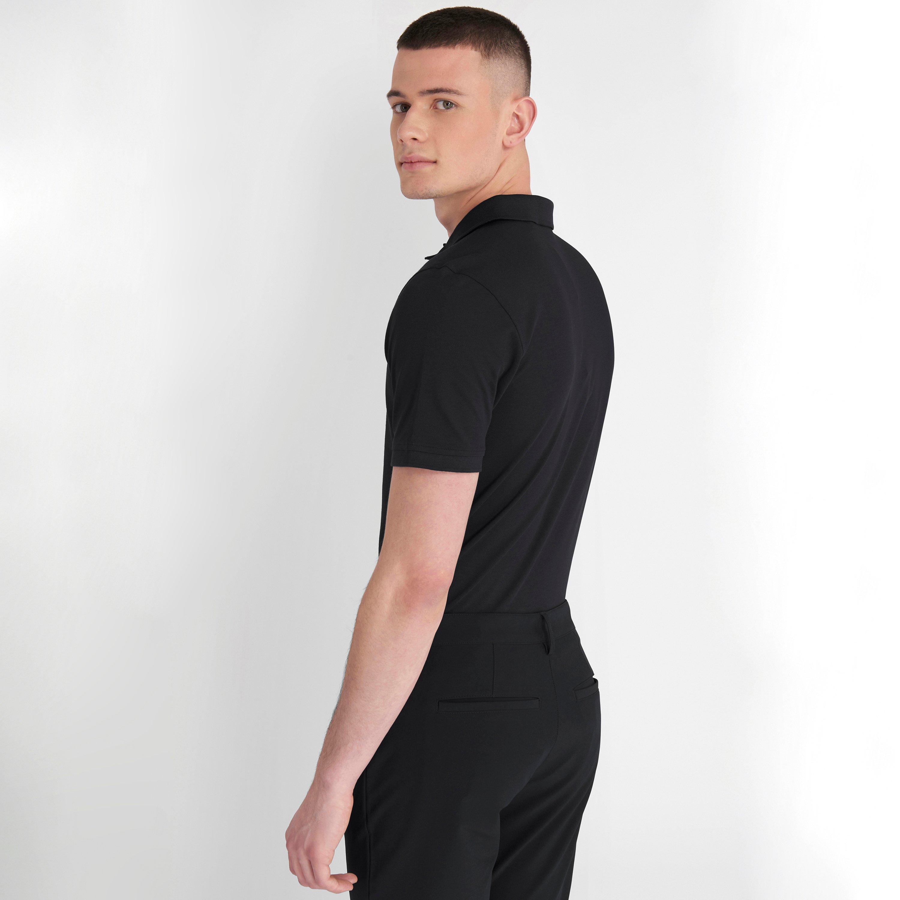 Schwarz - Calvin Klein Golf - Planet Polo Shirt - 4