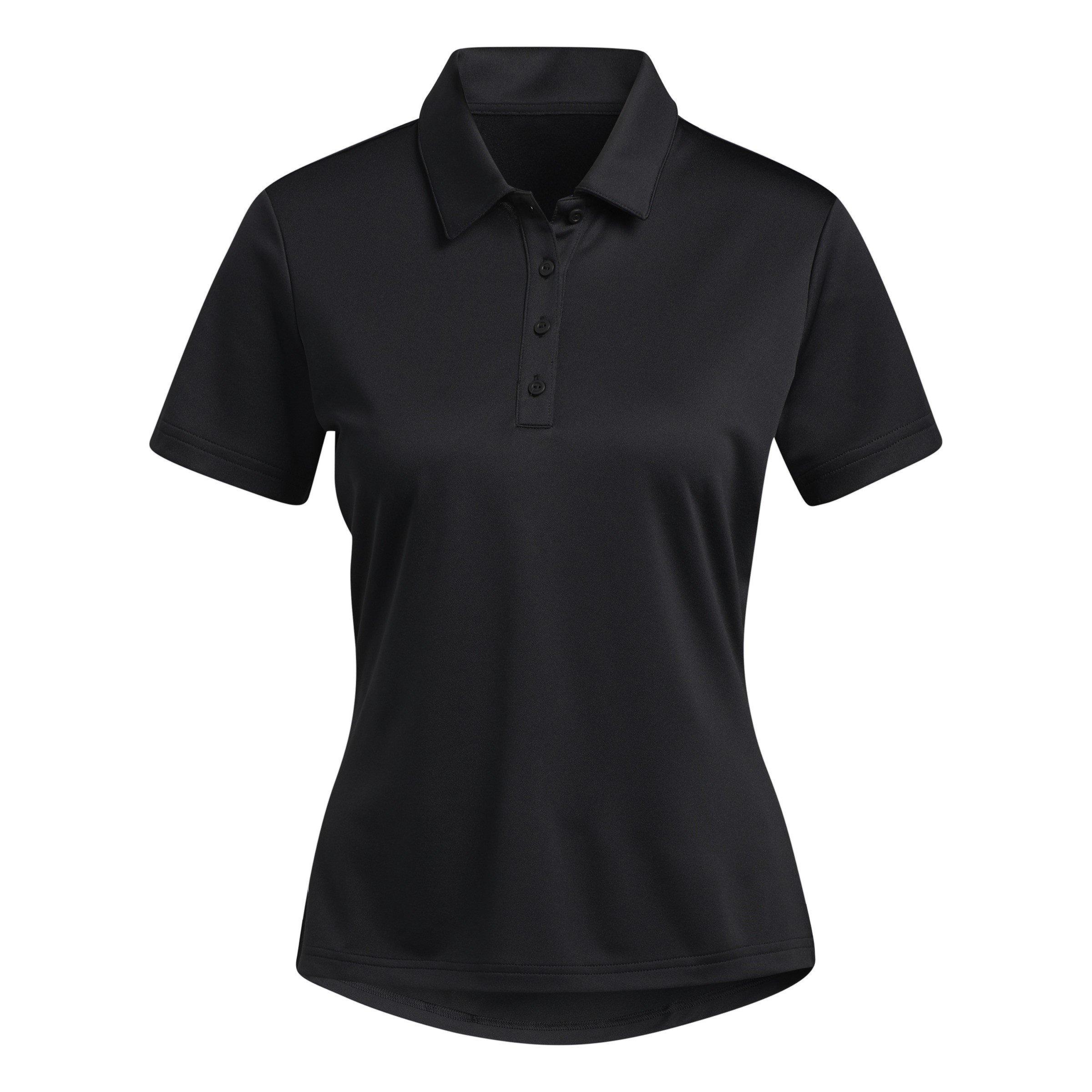 Preto - adidas - Short Sleeve Performance Polo Shirt Womens - 1
