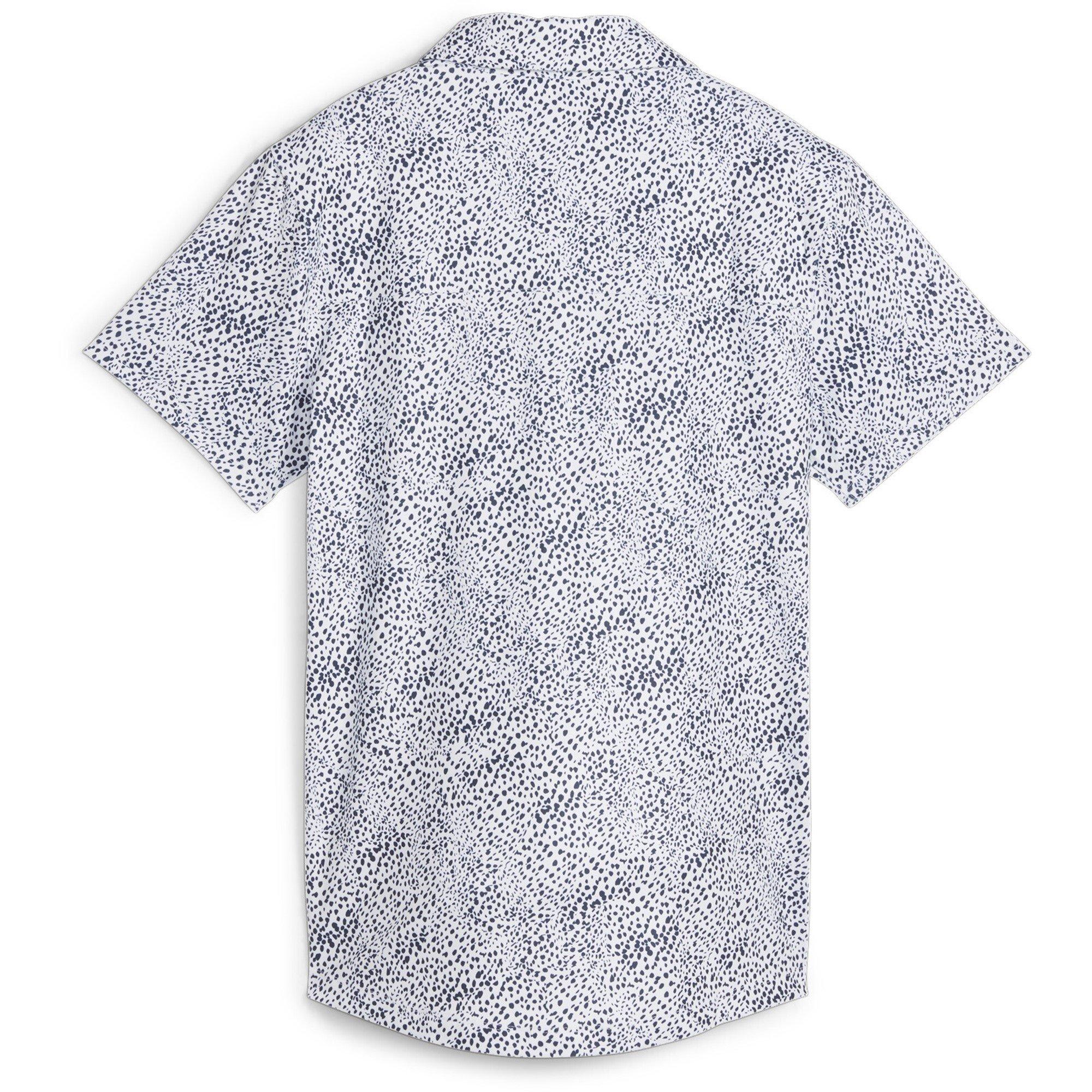 White/Navy - Puma - Women's Cloudspun Microdot Short-Sleeve Performance Polo Shirt - 2