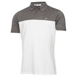 Calvin Klein Golf off white all over slim crew neck sweatshirt item